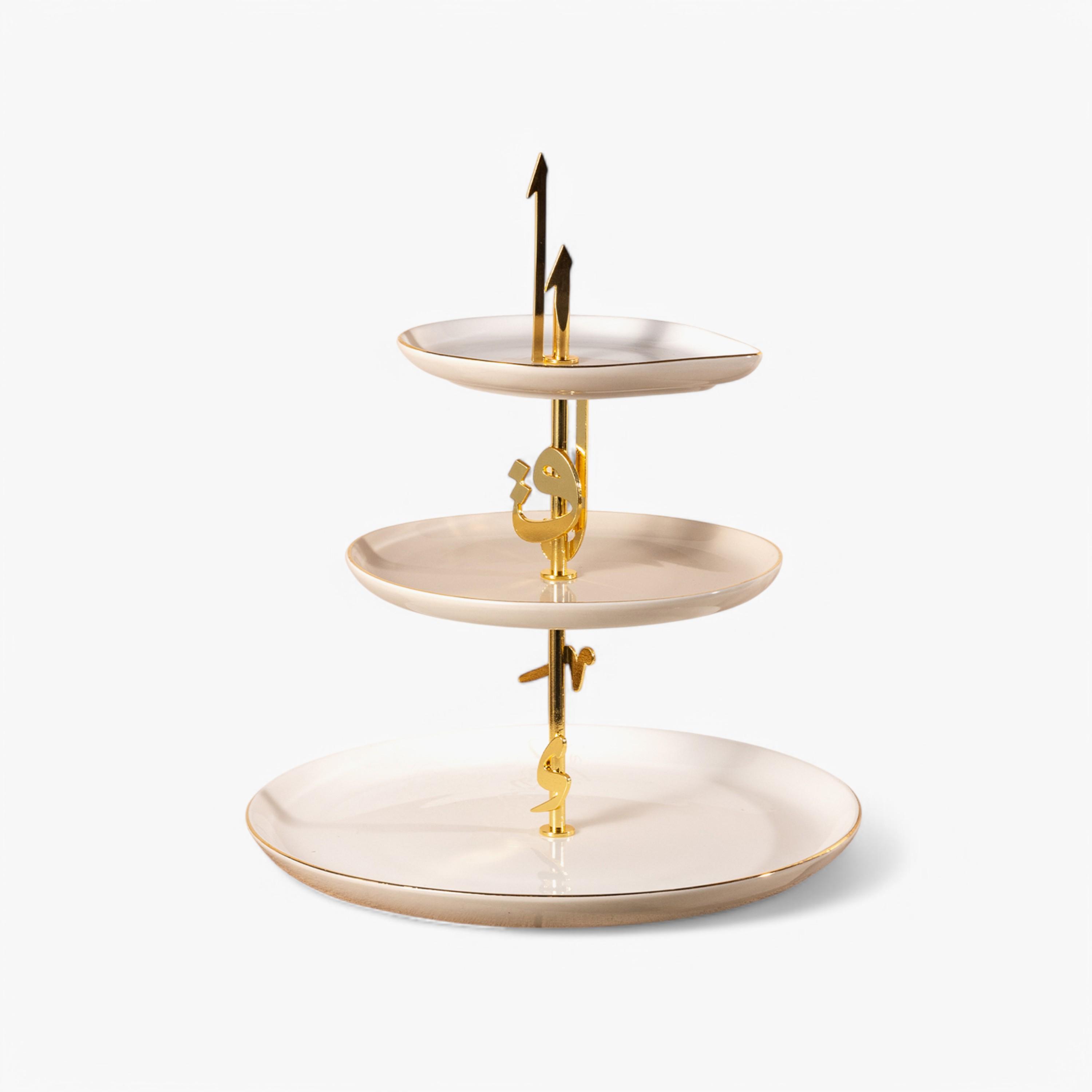 Porcelain 3-Tier Cake Stand-household-dining-serveware-cakestands-image-2