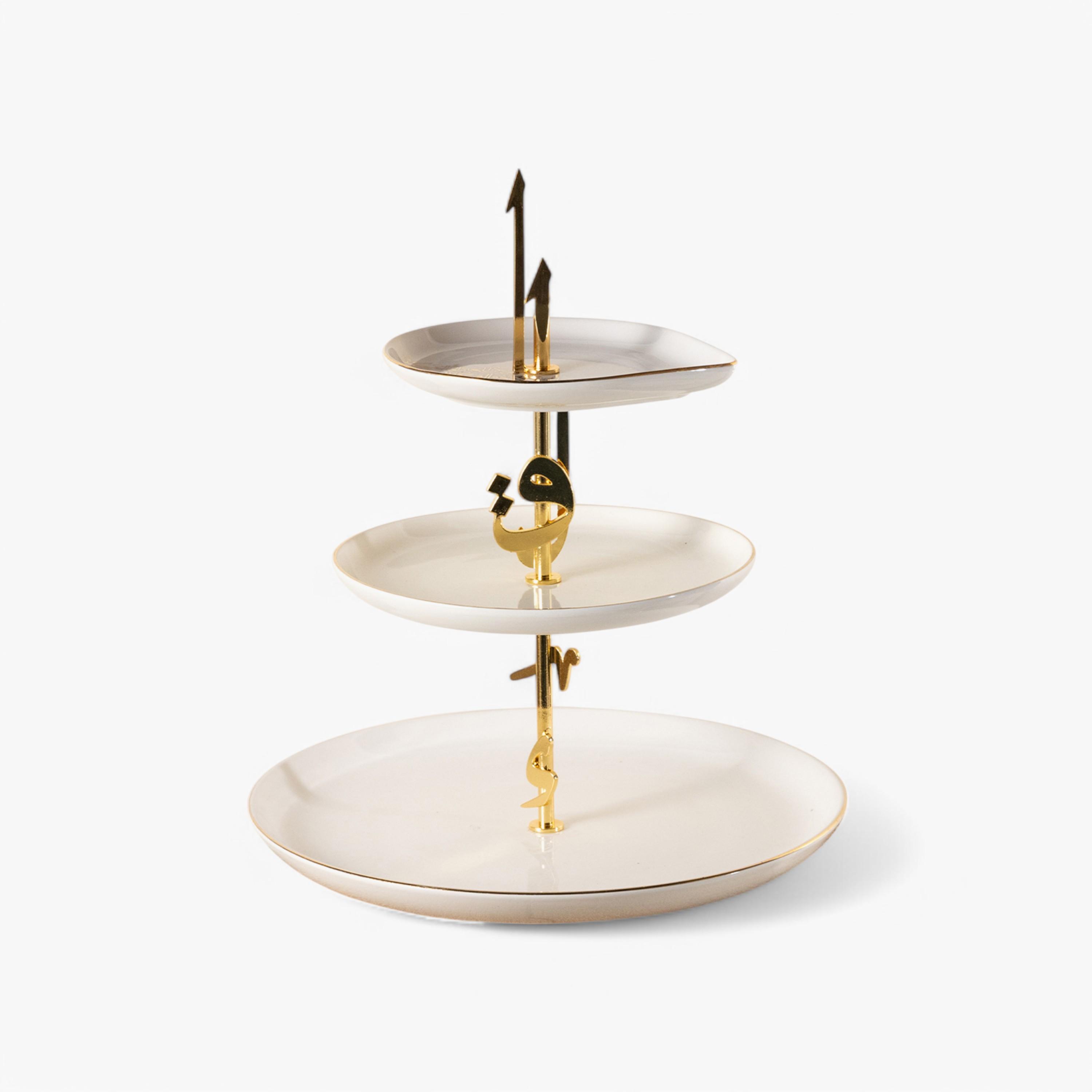 Porcelain 3-Tier Dessert Stand-household-dining-serveware-cakestands-image-2
