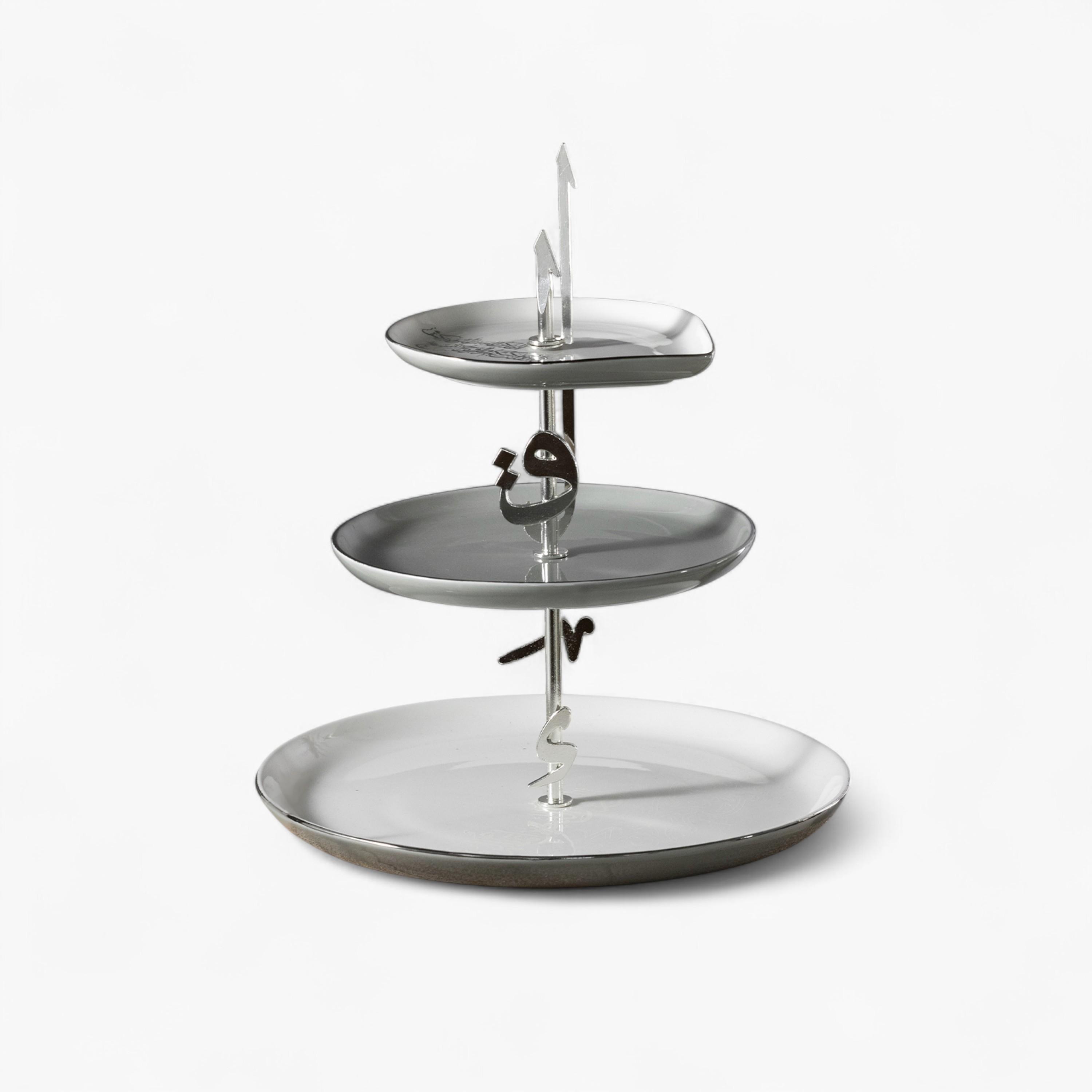 Porcelain 3-Tier Dessert Stand-household-dining-serveware-cakestands-image-2
