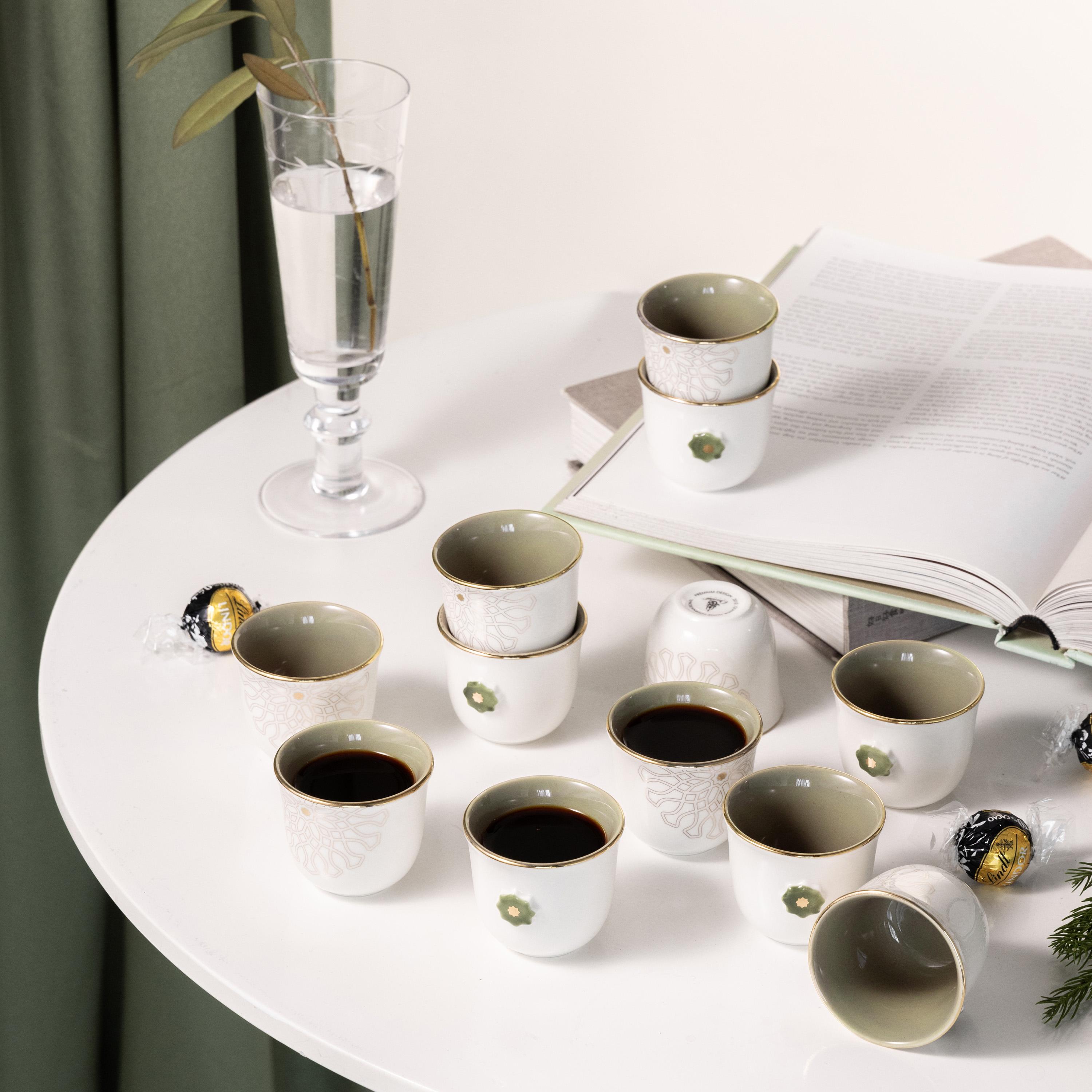 طقم فناجين قهوة بورسلان 12 قطعة من أوتانتيك-household-dining-teaandcoffee-teaandcoffeesets-image-1