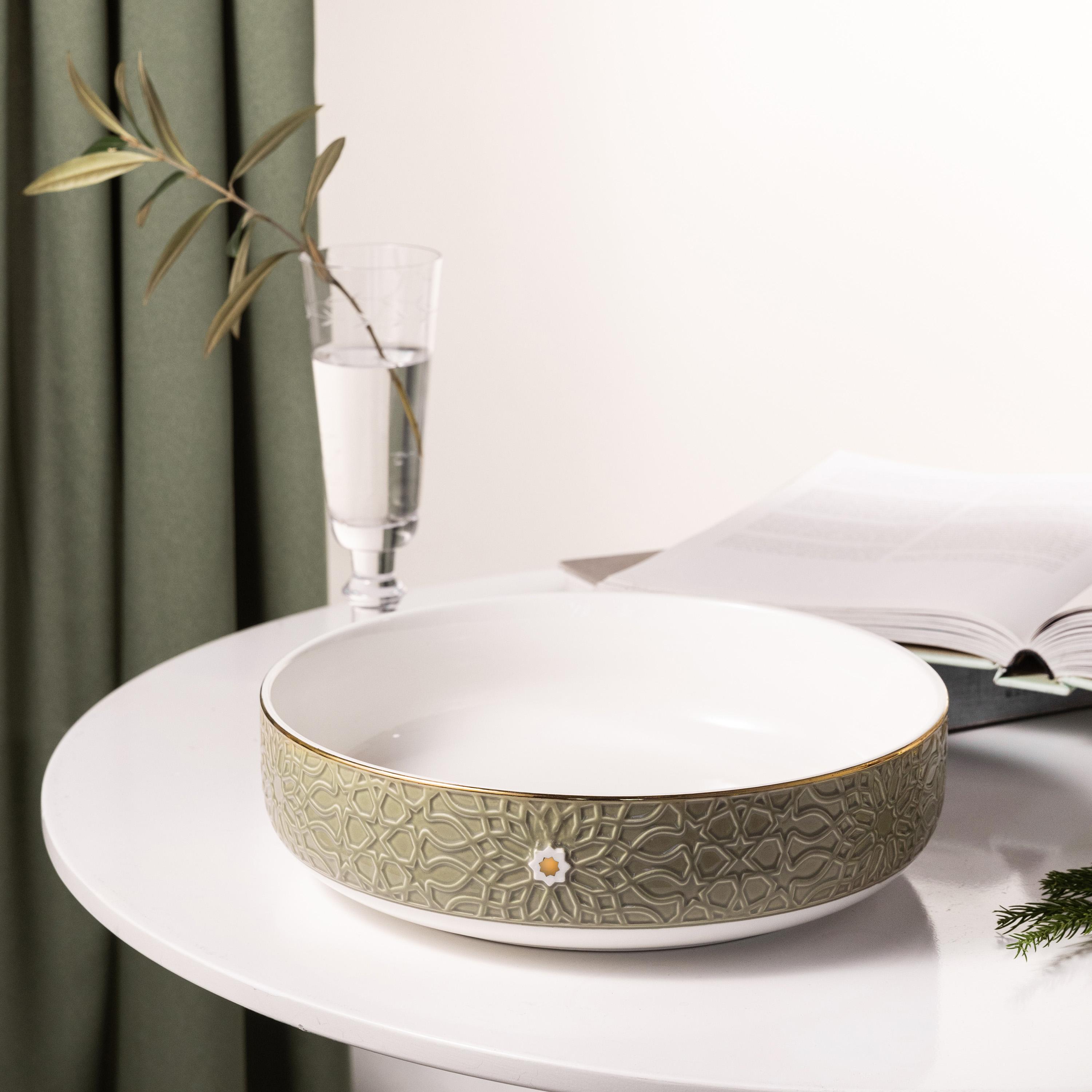 Porcelain Serving Bowl-household-dining-dinnerware-bowls-image-1