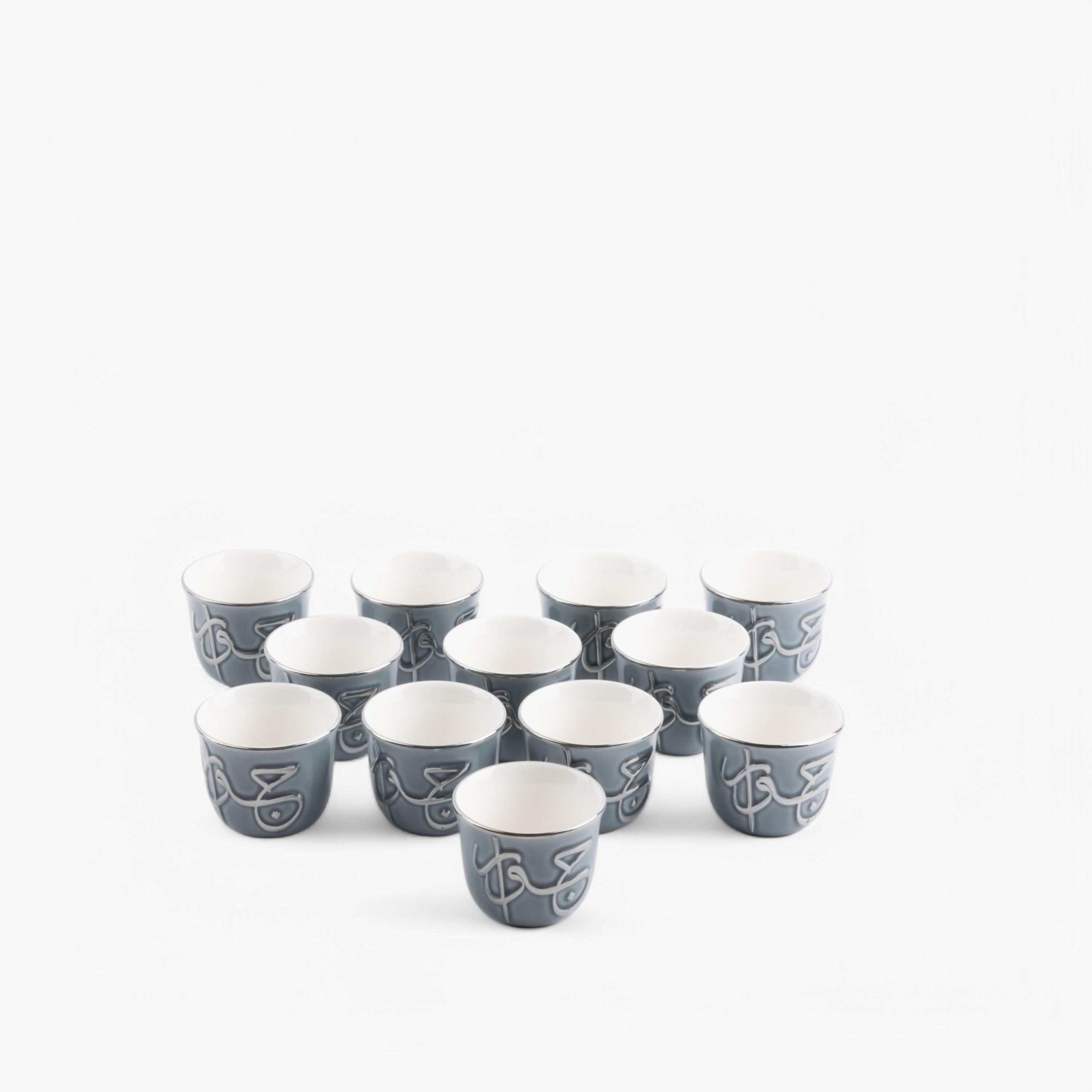 طقم قهوة مزيّن بخط عربي - 12 قطعة من أوتانتيك-household-dining-teaandcoffee-teaandcoffeesets-image-3