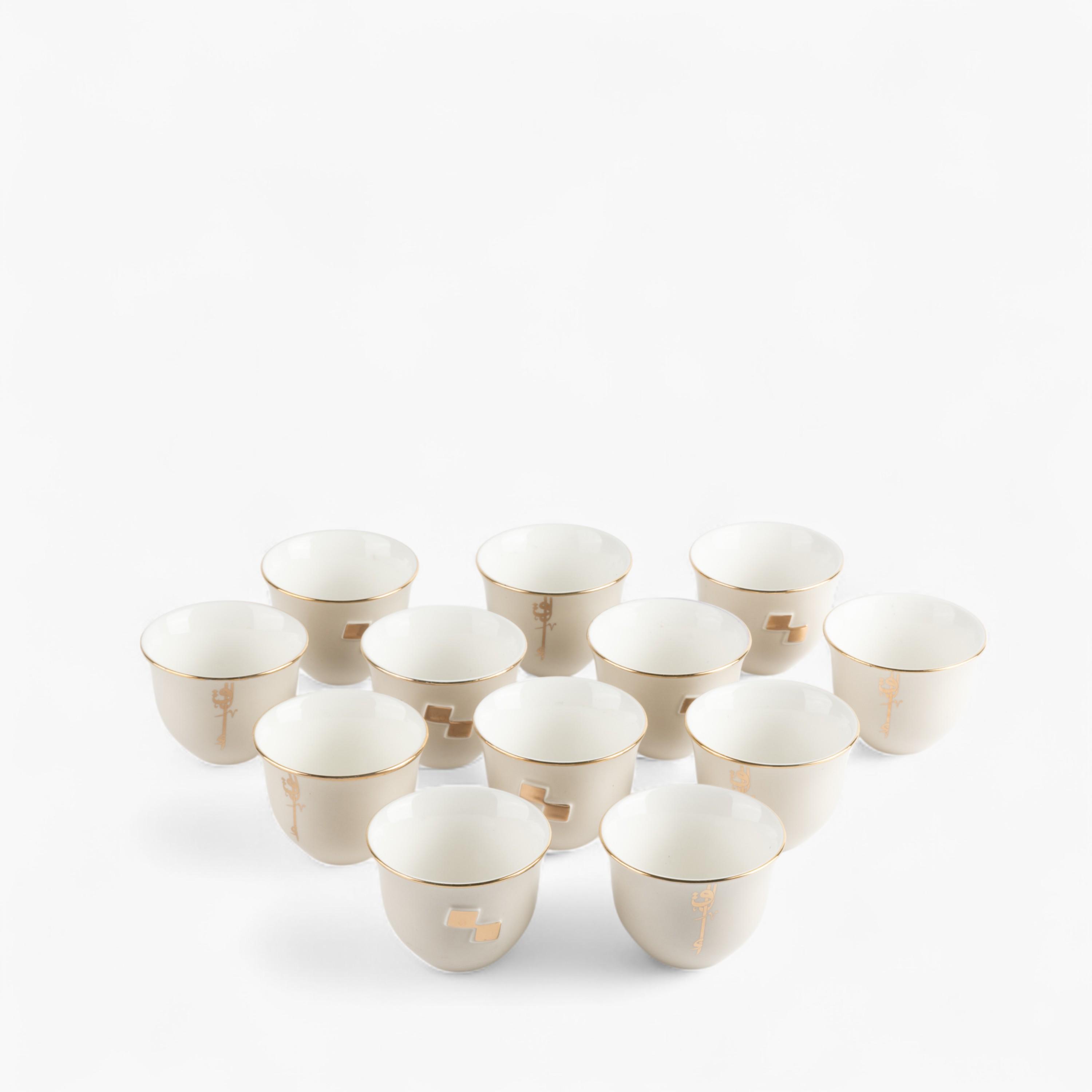 طقم أكواب قهوة بورسلان 12 قطعة بتزيينات الخط العربي من أوتانتيك-household-dining-teaandcoffee-teaandcoffeesets-image-2