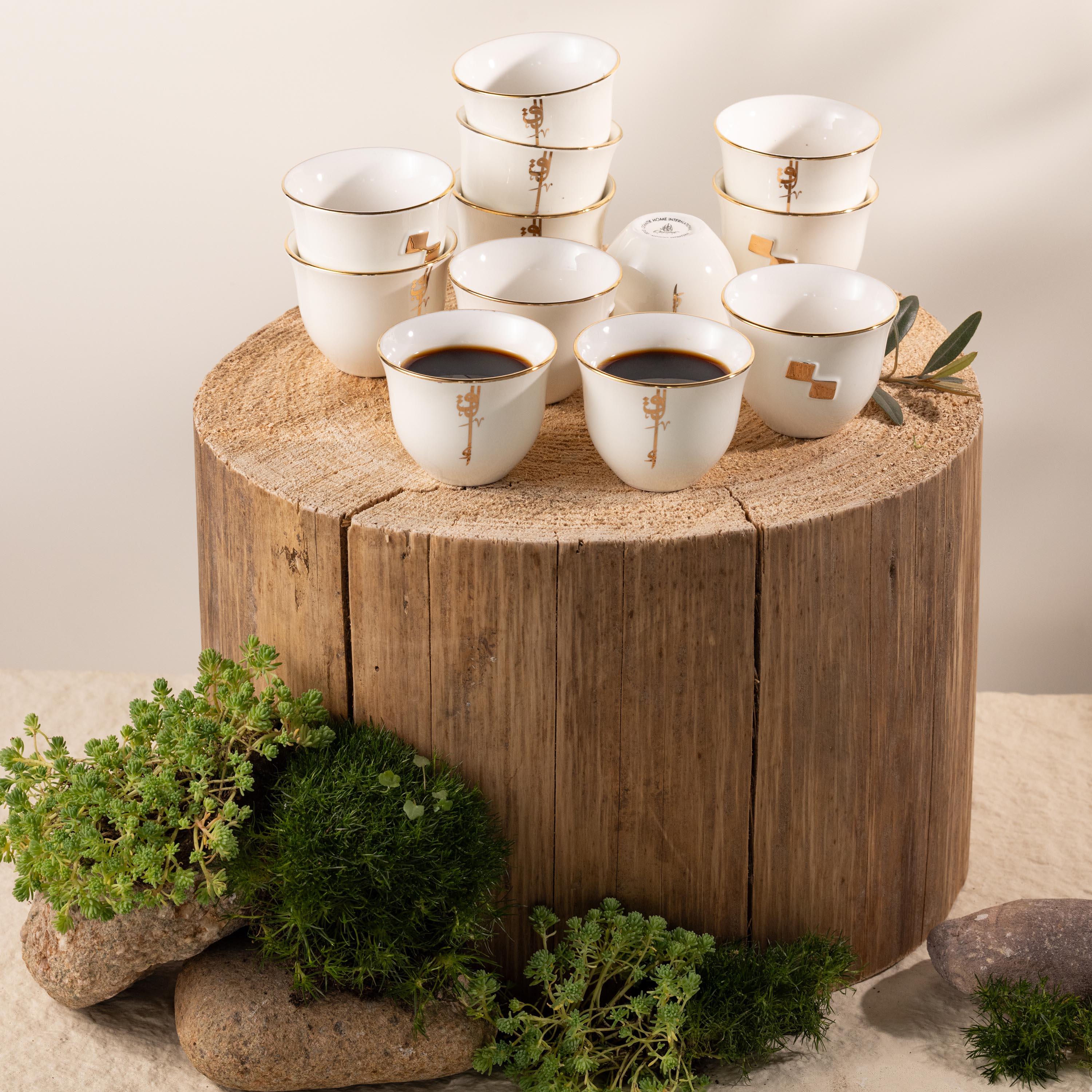 Embellished 12-Piece Porcelain Kahwa Set-household-dining-teaandcoffee-teaandcoffeesets-image-1