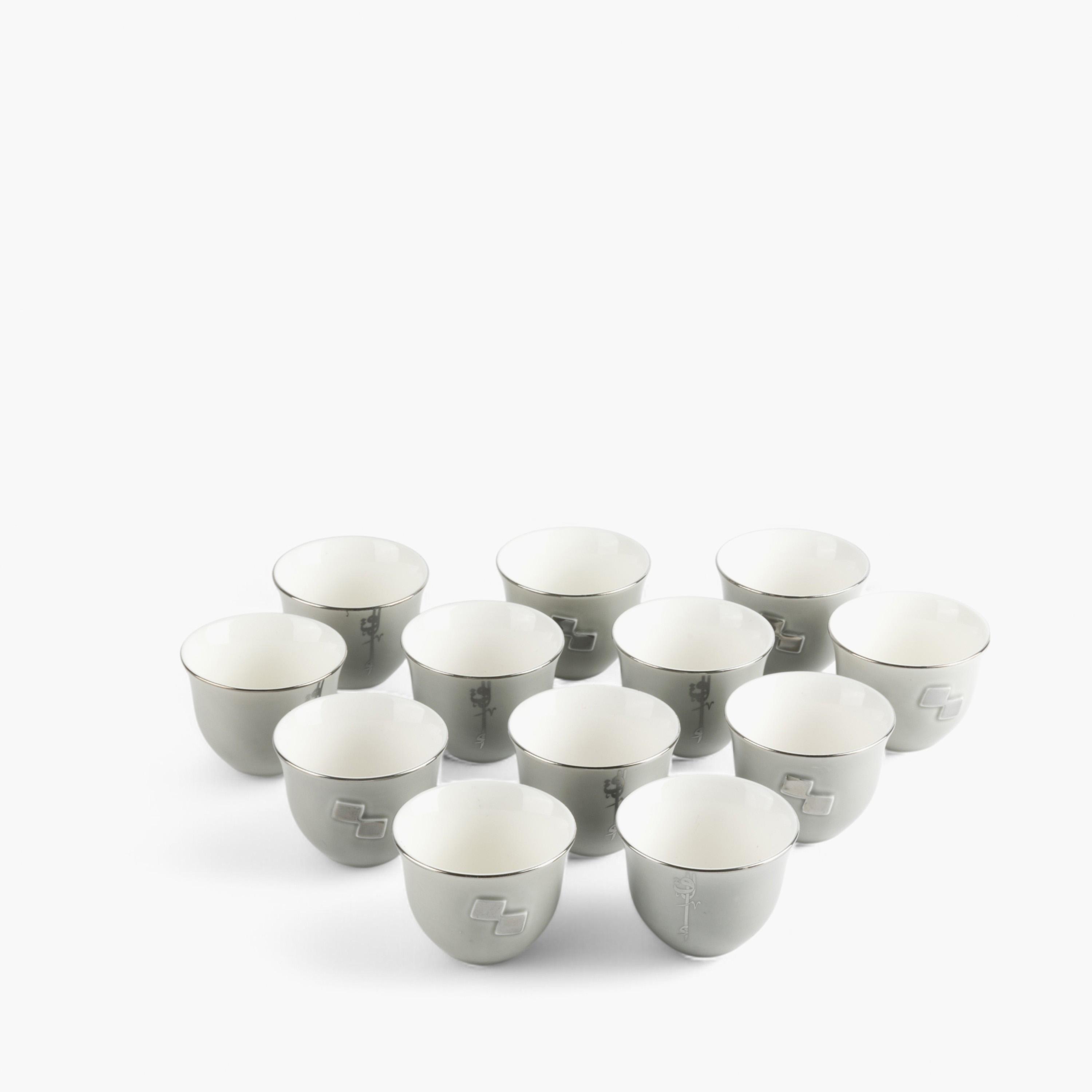 طقم قهوة بورسلان مزين 12 قطعة من أوتانتيك-household-dining-teaandcoffee-teaandcoffeesets-image-2