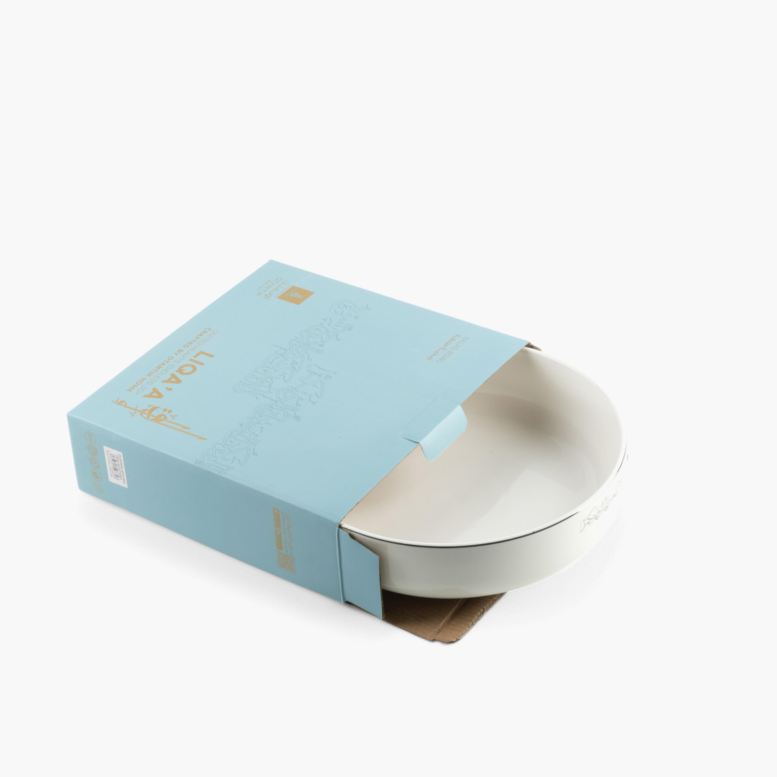 Otantik Embellished Porcelain Serving Bowl-household-dining-dinnerware-bowls-image-4