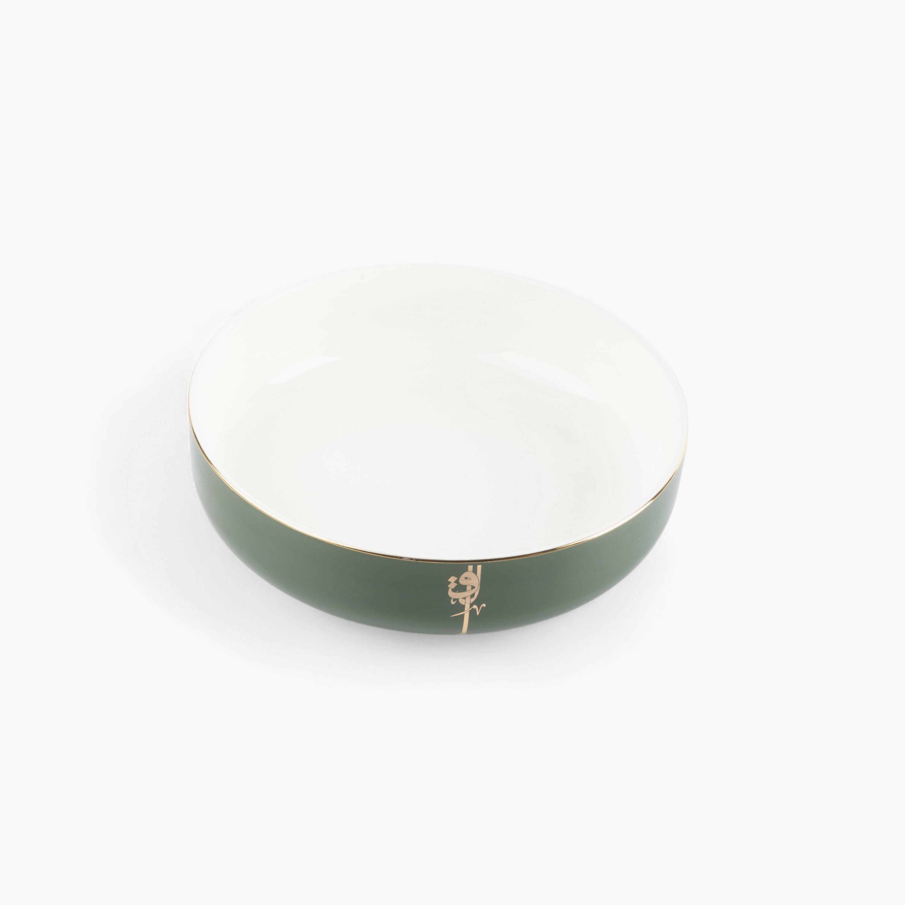 Arabic Calligraphy Detail Porcelain Serving Bowl-household-dining-dinnerware-bowls-image-2