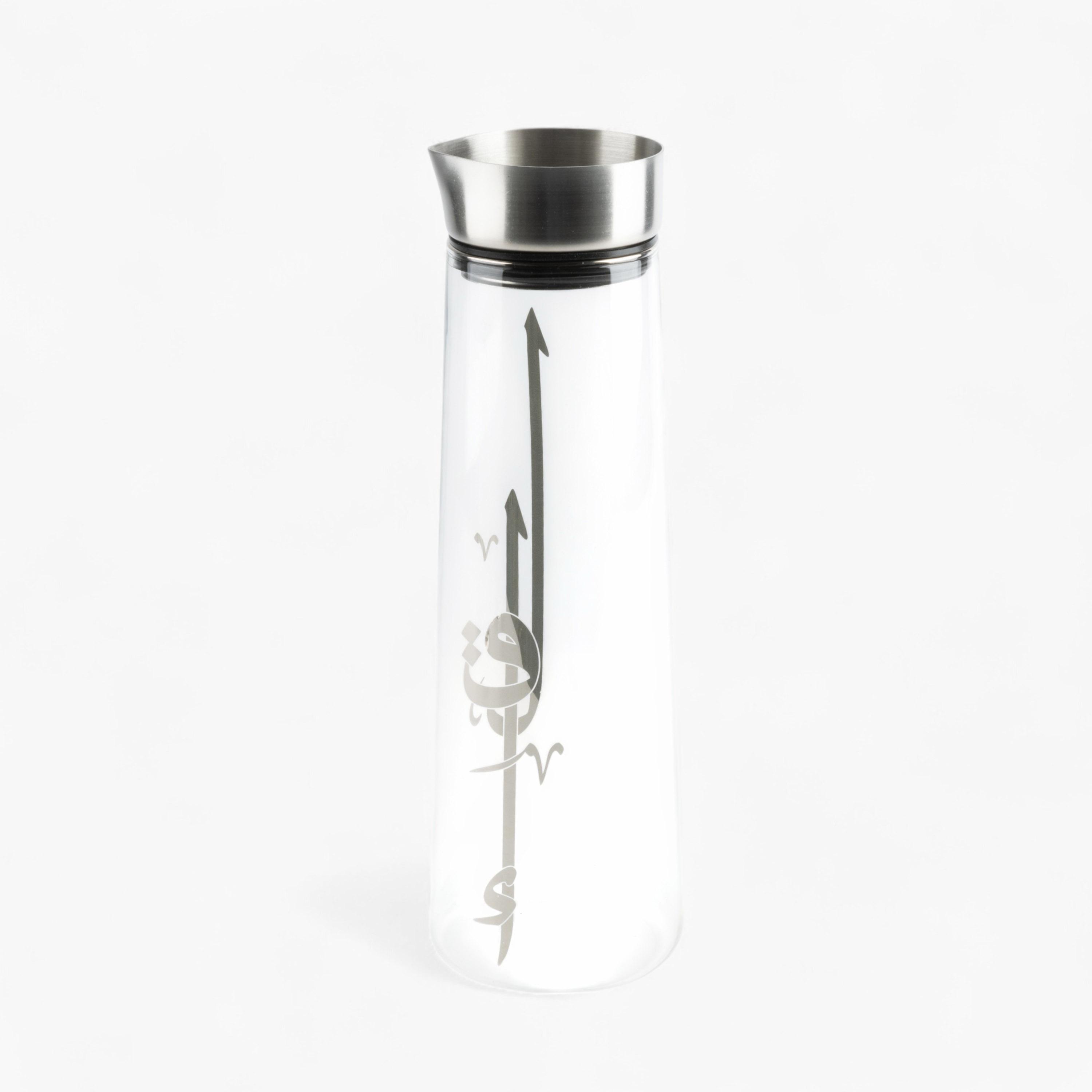 طقم تقديم المشروبات بطبعات خط عربي 7 قطع من أوتانتيك-household-dining-drinkserveware-jugsdecantersandcarafes-image-5