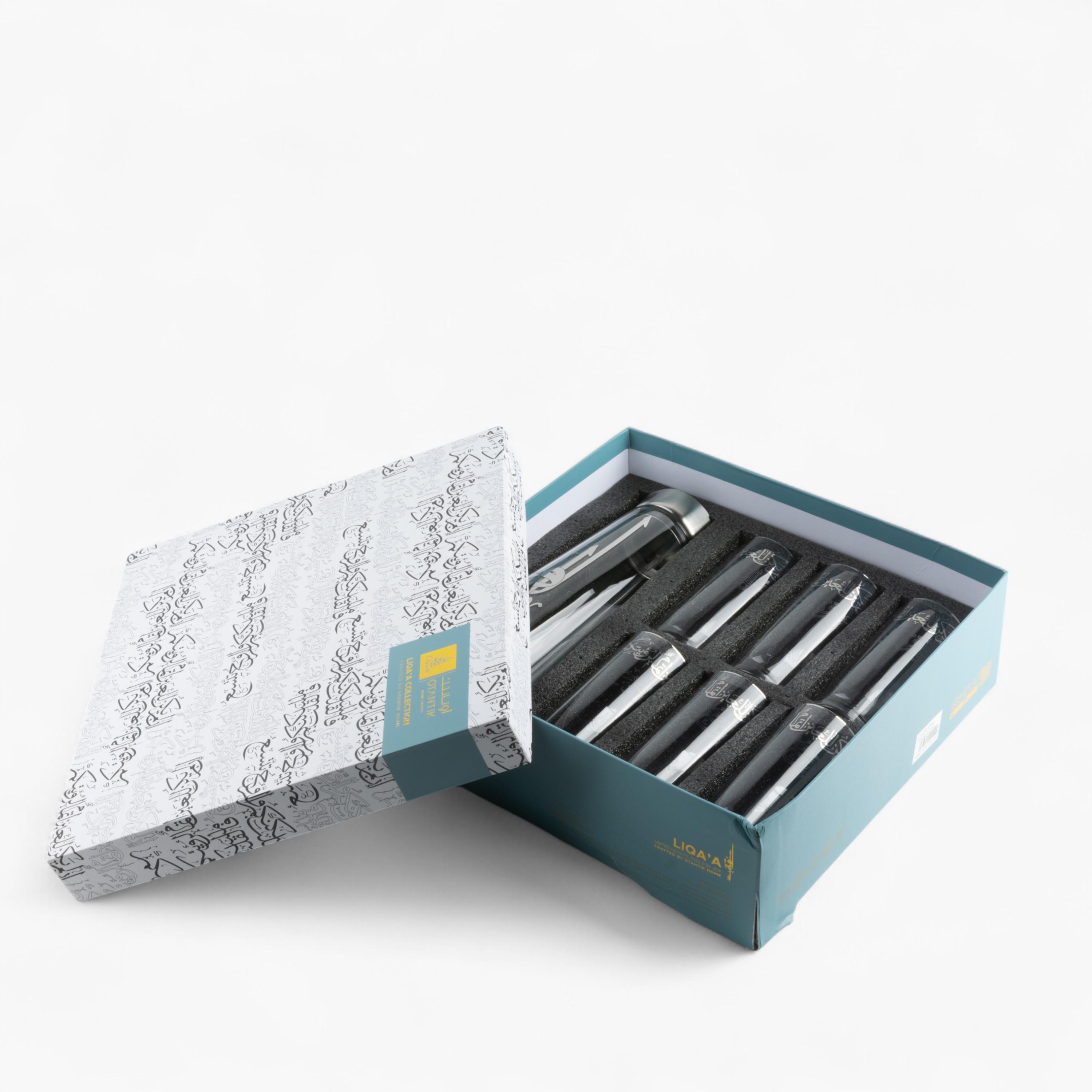 Calligraphy Print 7-Piece Beverage Server Set-household-dining-drinkserveware-jugsdecantersandcarafes-image-6