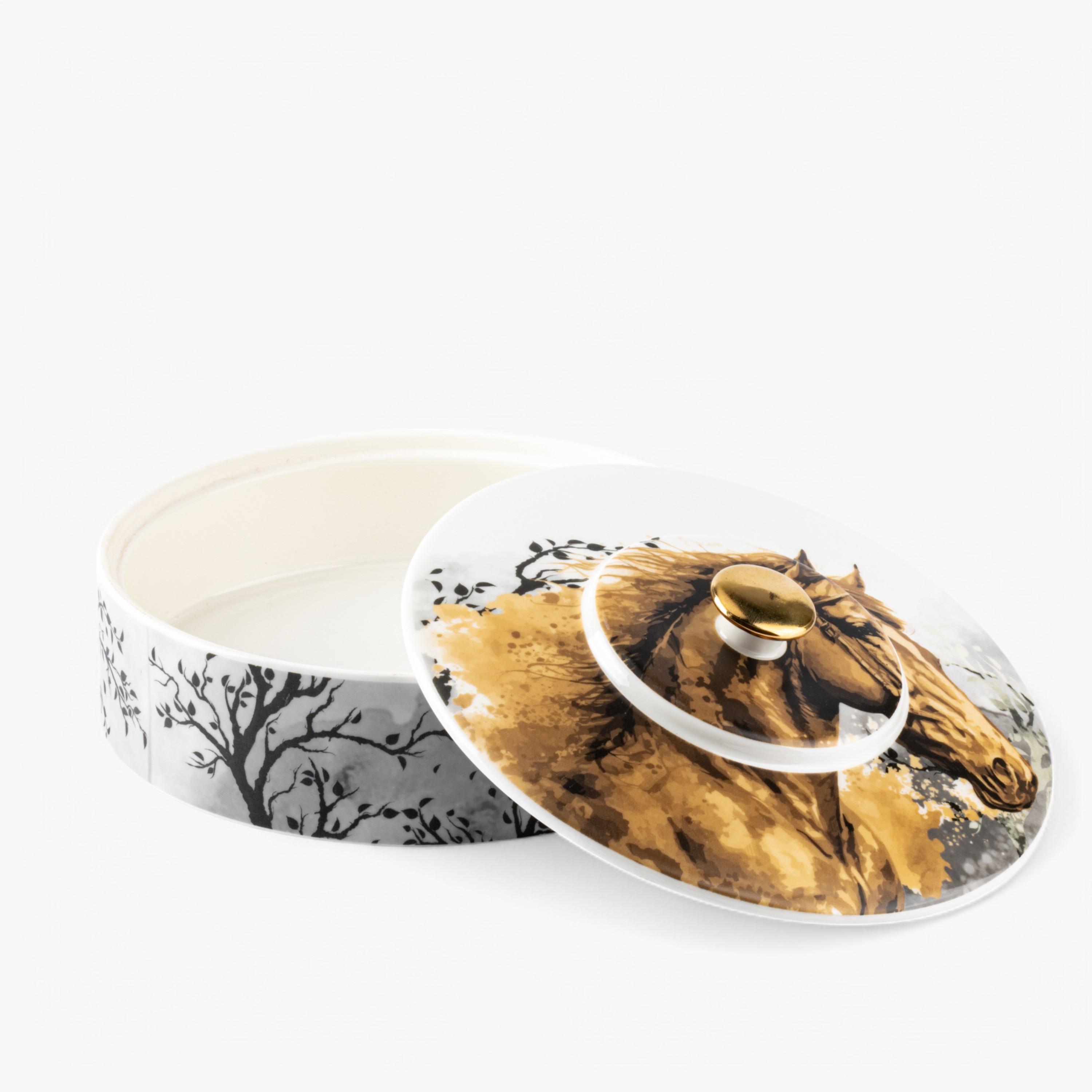 وعاء تمر بطبعات حصان مع غطاء من أوتانتيك-household-dining-dinnerware-bowls-image-3