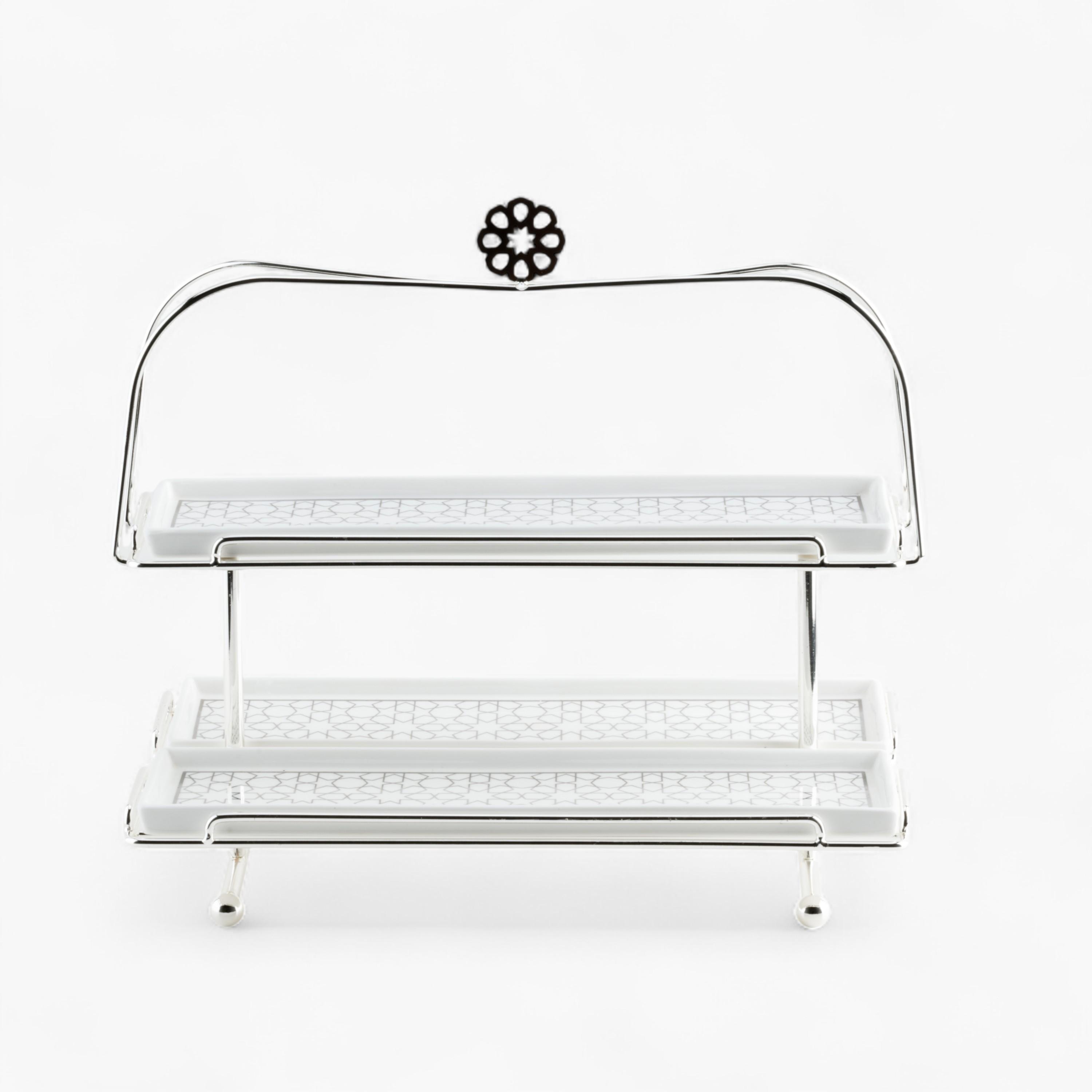 Porcelain 2-Tier Cake Stand-household-dining-serveware-cakestands-image-3