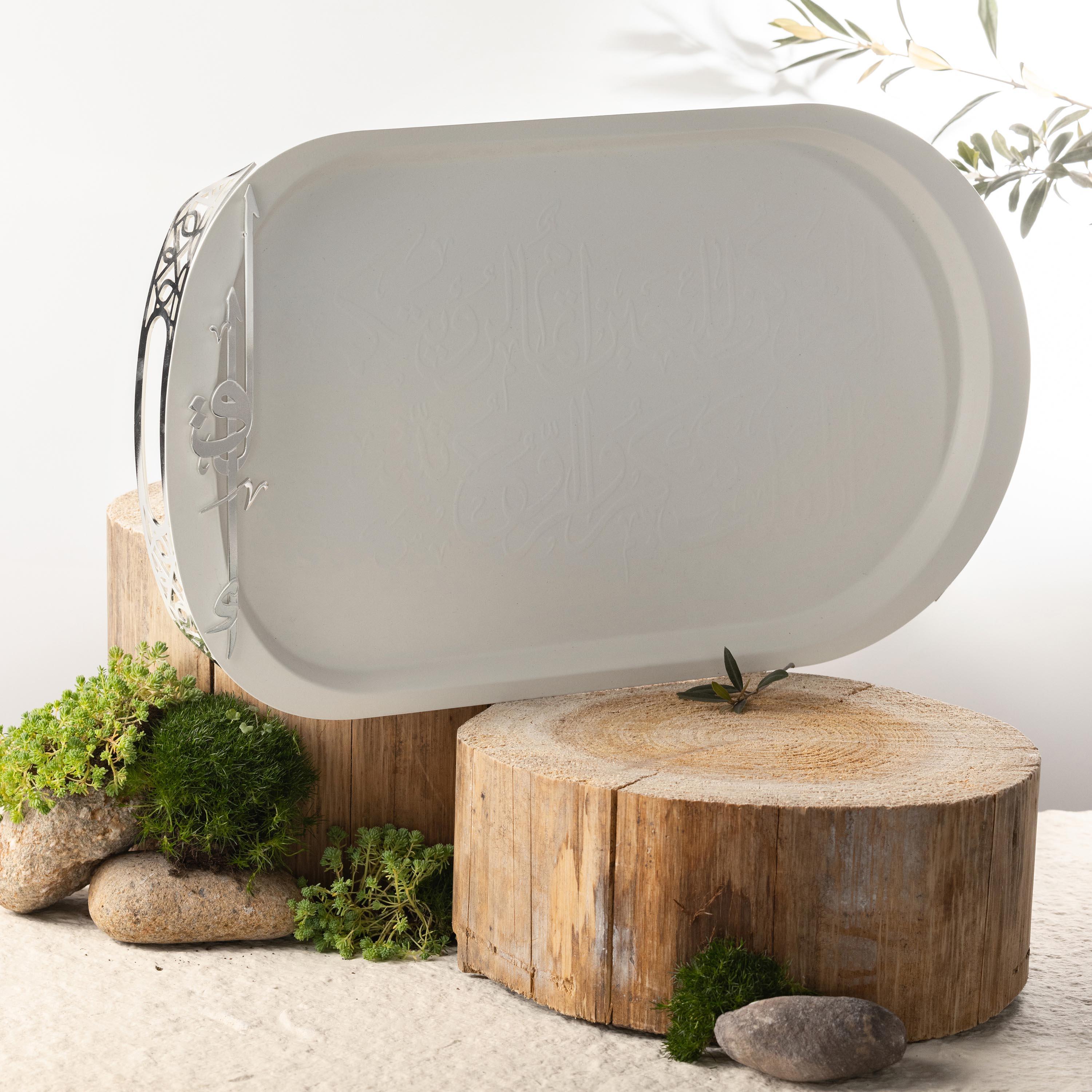 Embossed Stainless Steel Serving Tray-household-dining-serveware-servingtrays-image-1