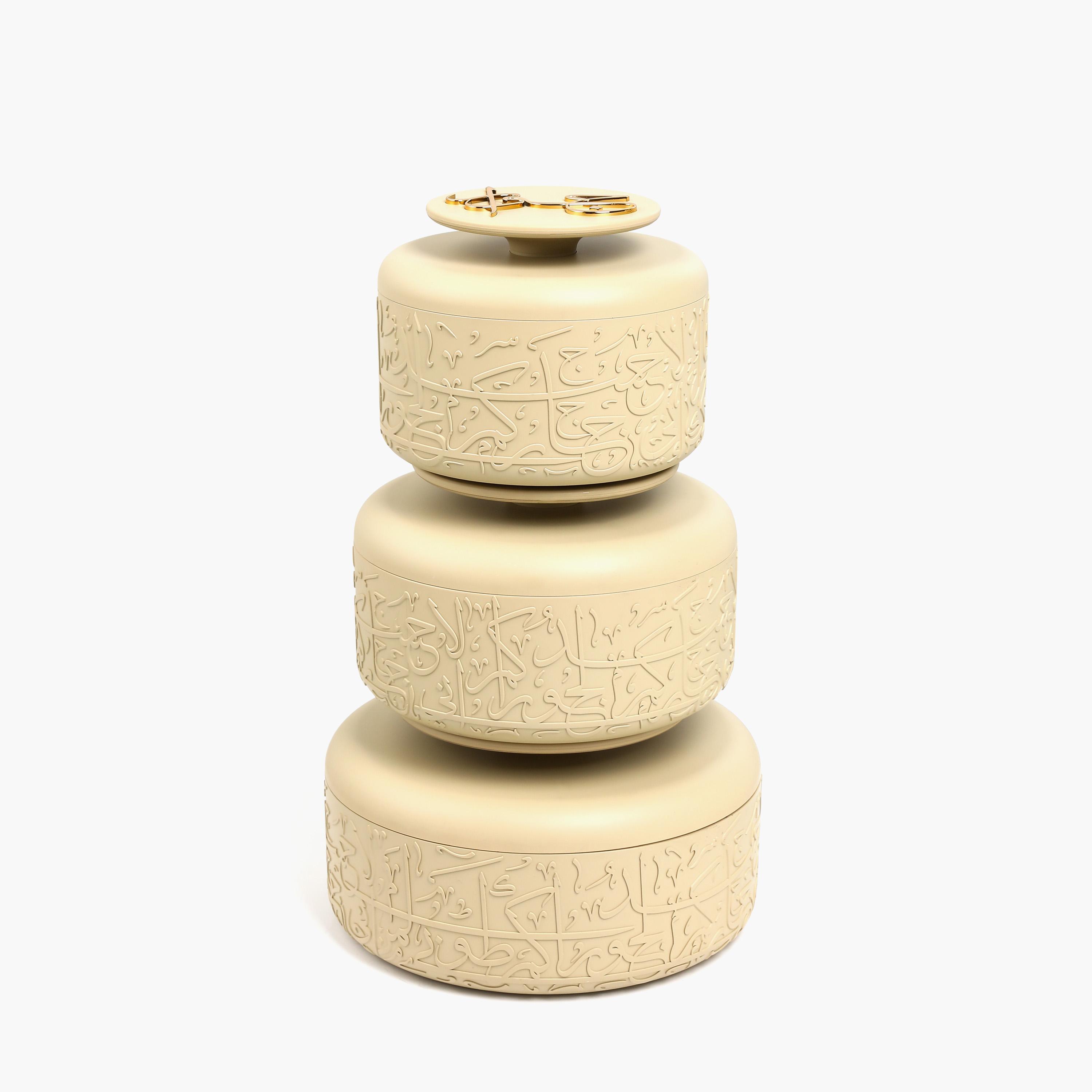 Calligraphy Embossed 6-Piece Casserole Set-household-dining-serveware-foodwarmersandcasseroles-image-3