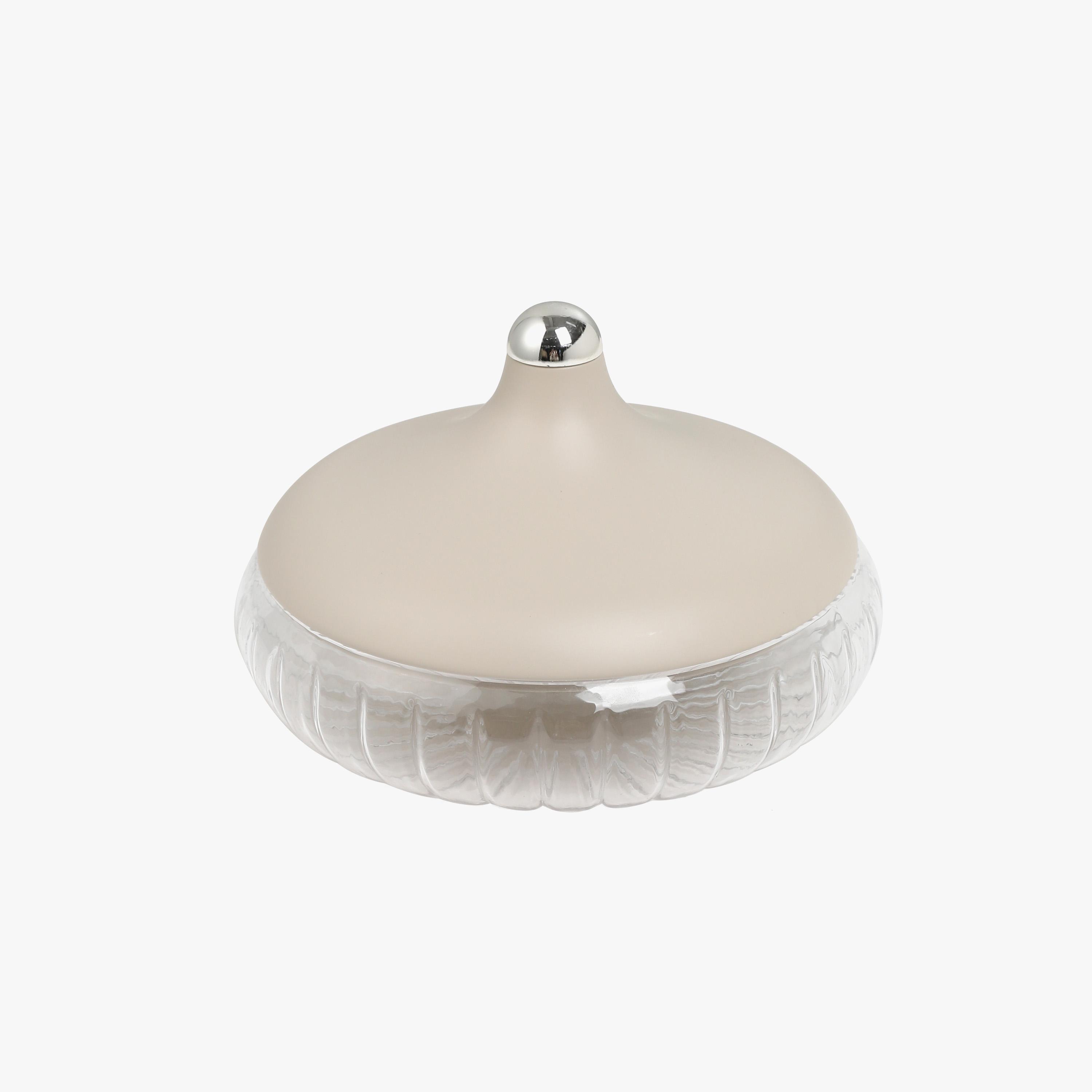 Textured Date Bowl with Lid-household-dining-serveware-servingplatters-image-1