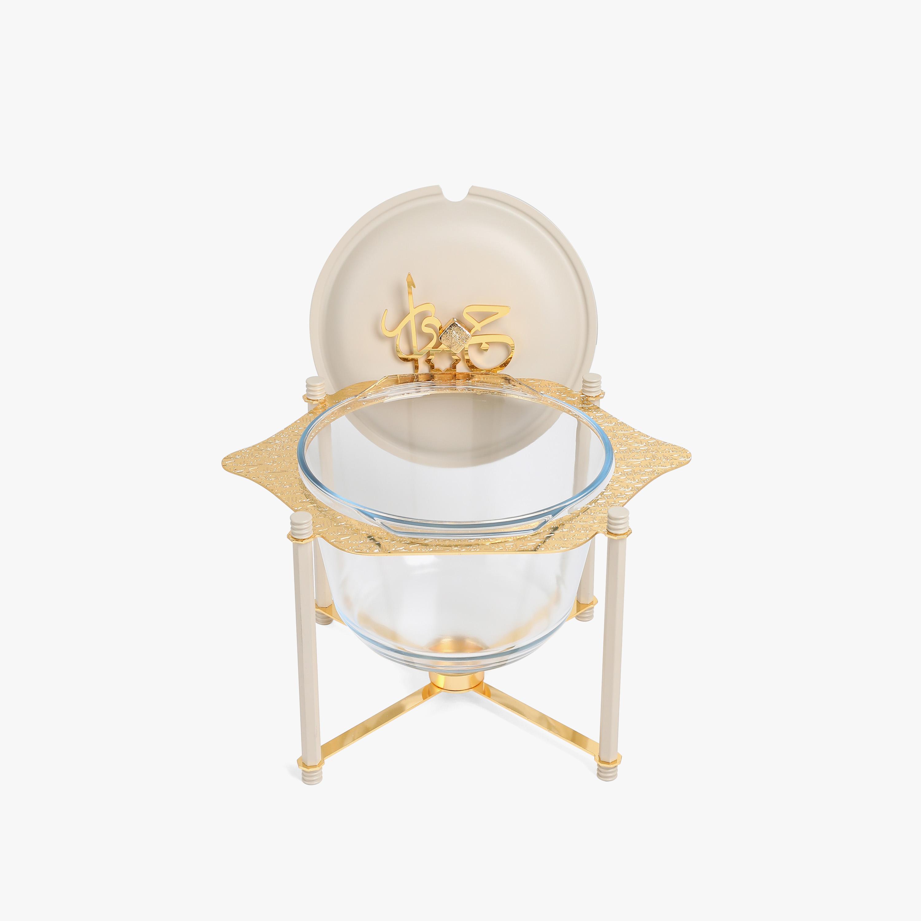 Arabic Calligraphy 3-Piece Food Warmer Set with Lid-household-dining-serveware-foodwarmersandcasseroles-image-3