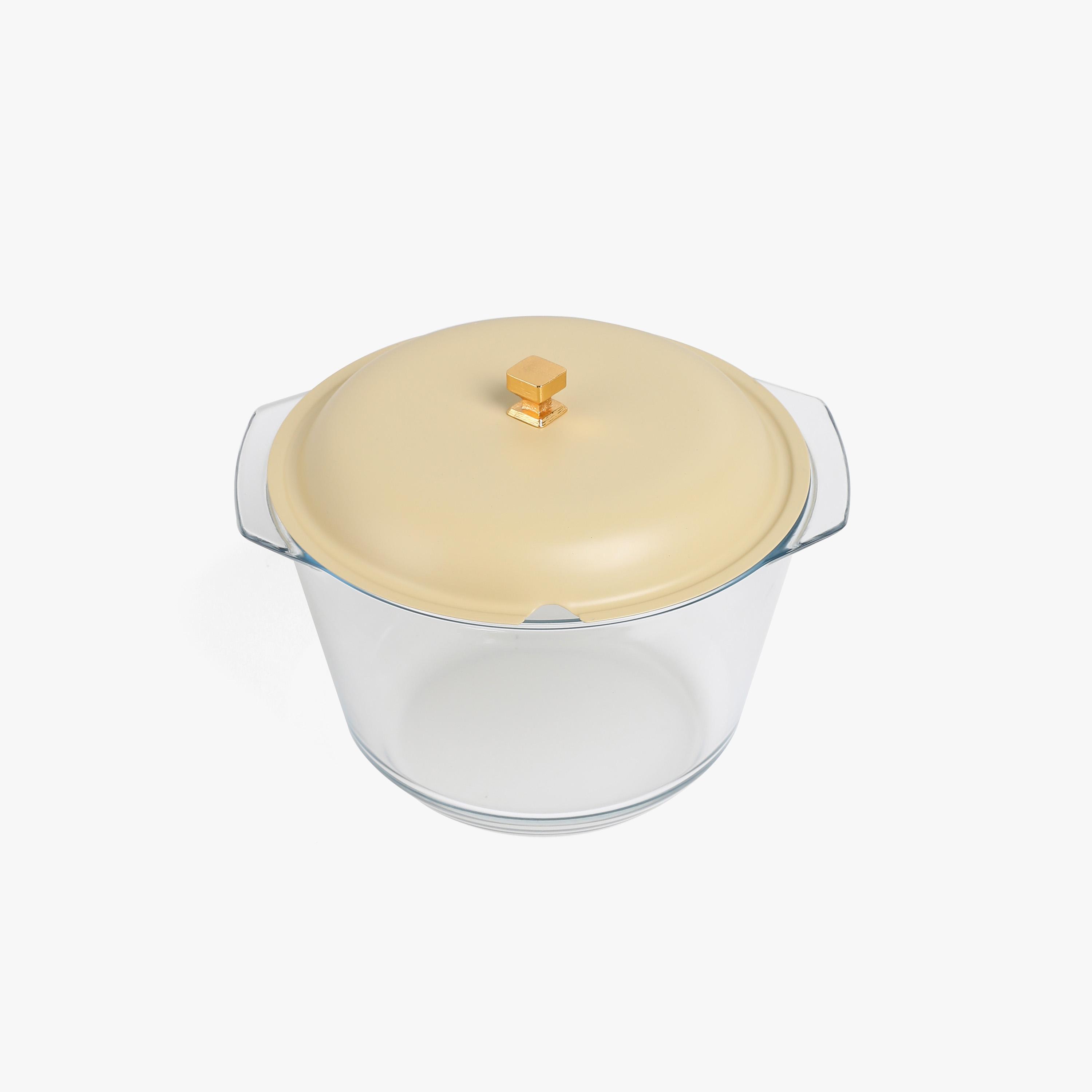 طقم تسخين طعام بتزيينات خط عربي 3 قطع مع غطاء من أوتانتيك-household-dining-serveware-foodwarmersandcasseroles-image-2