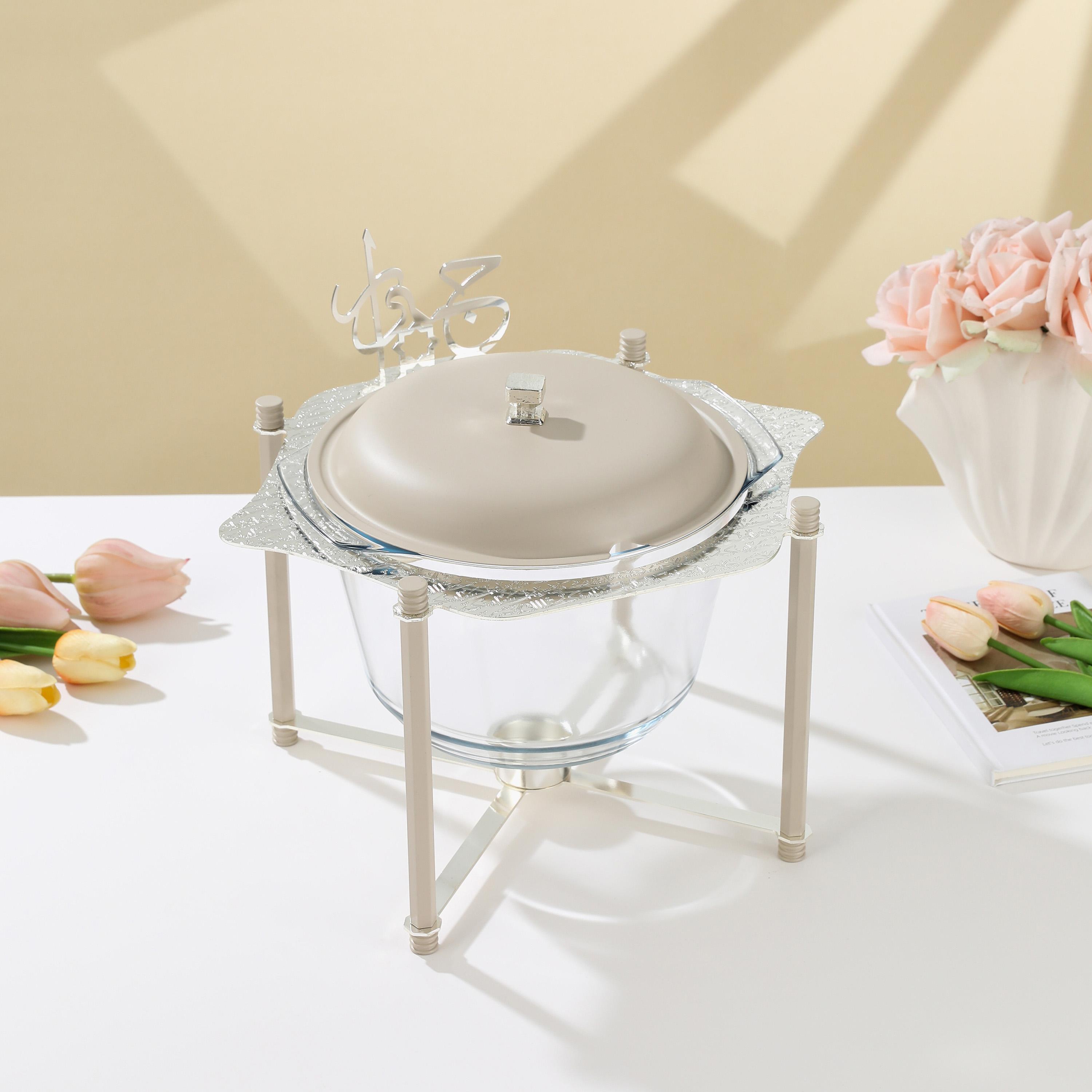 Calligraphy 3-Piece Food Warmer Set-household-dining-serveware-foodwarmersandcasseroles-image-1