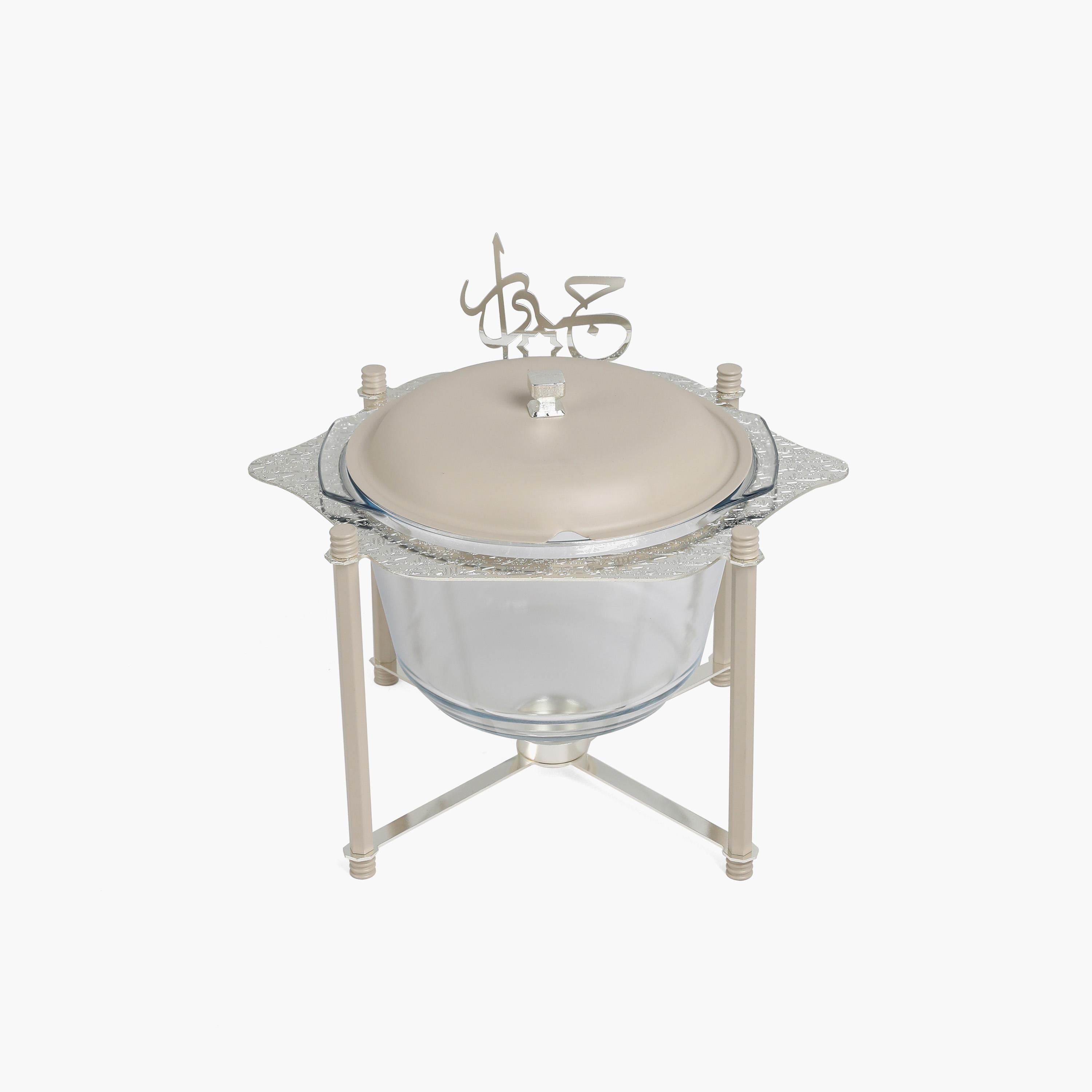 Calligraphy 3-Piece Food Warmer Set-household-dining-serveware-foodwarmersandcasseroles-image-4