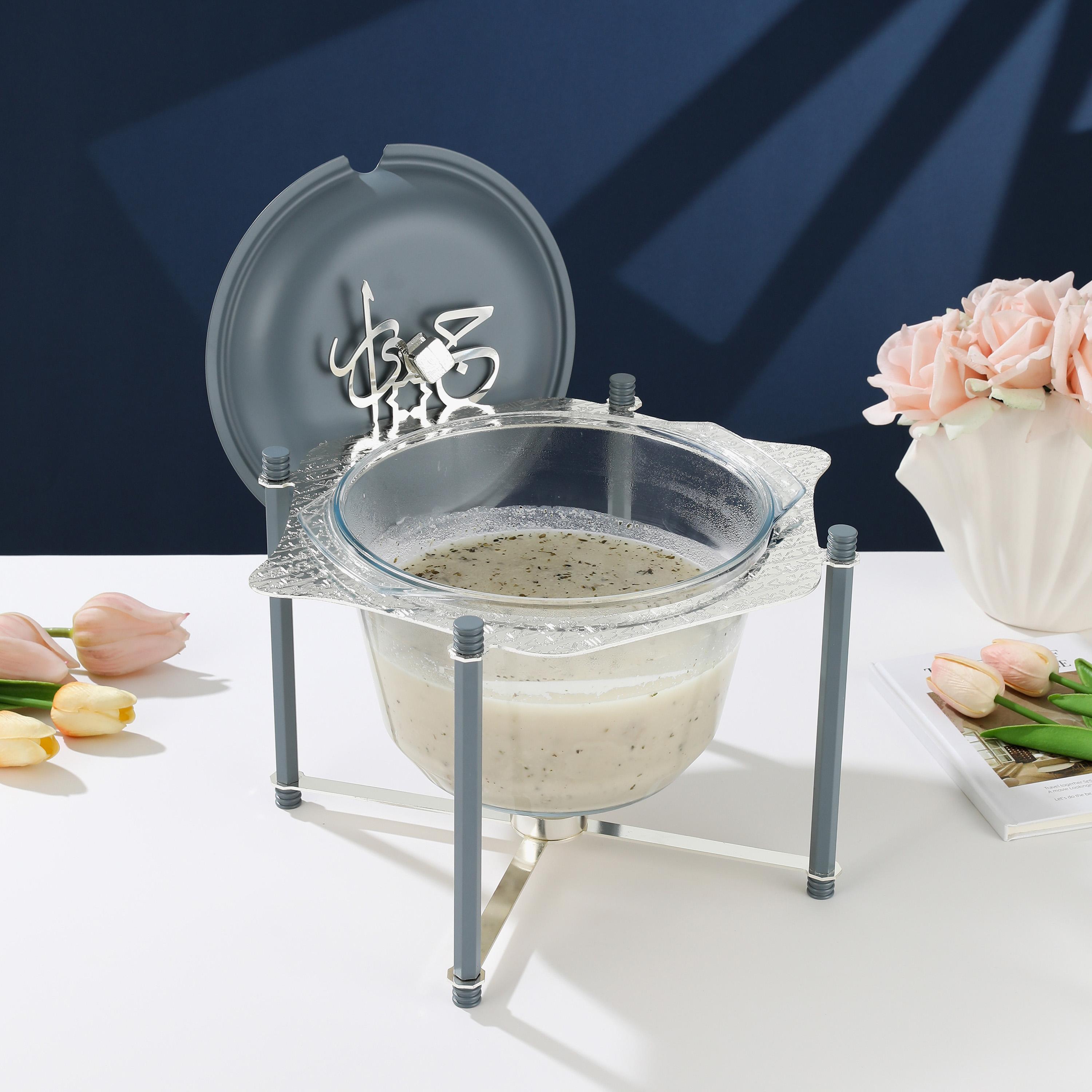 Arabic Calligraphy 3-Piece Food Warmer Set-household-dining-serveware-foodwarmersandcasseroles-image-1
