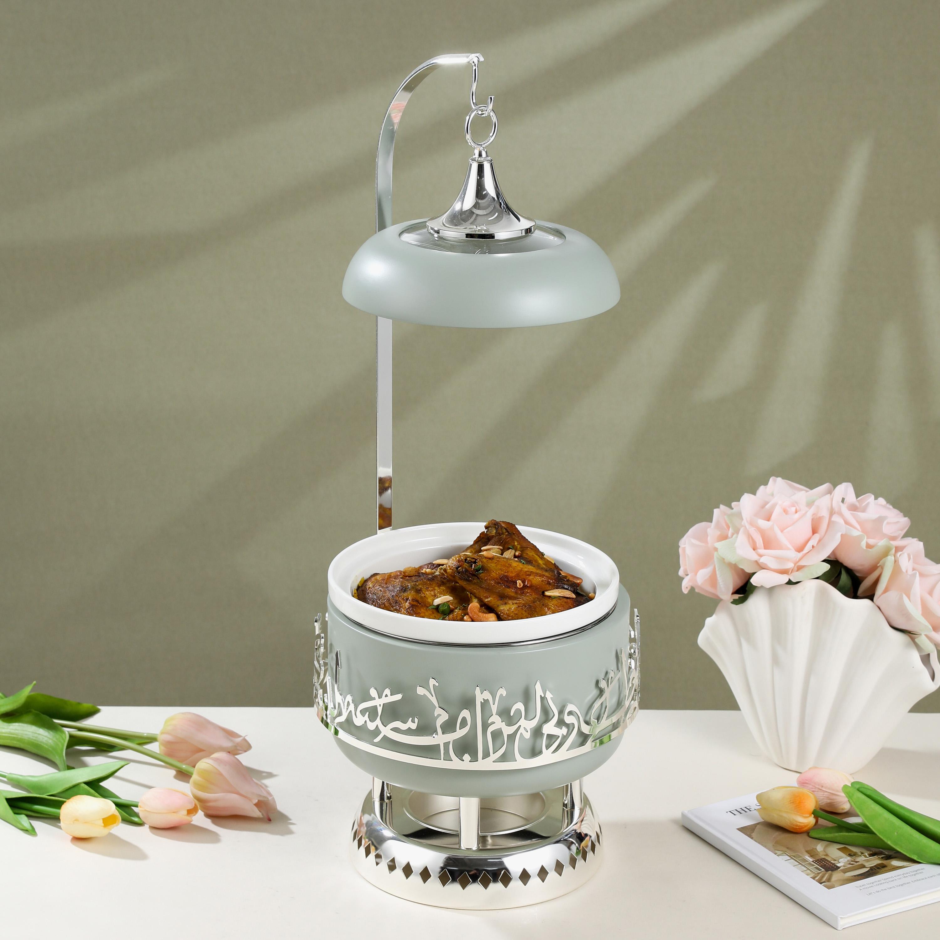 Arabic Calligraphy 3-Piece Stainless Steel Food Warmer Set-household-dining-serveware-foodwarmersandcasseroles-image-1