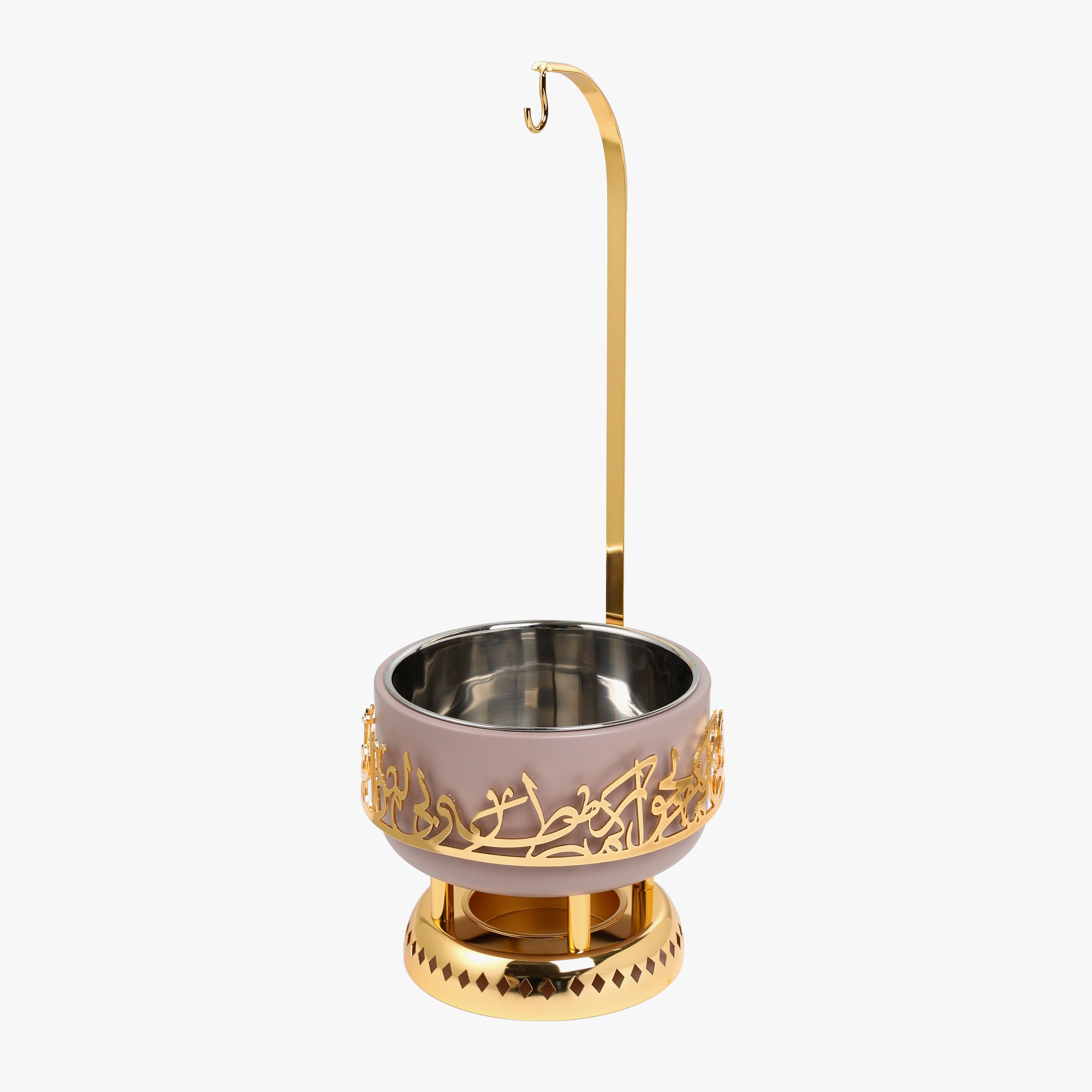 طقم سخان طعام ستانلس ستيل 3 قطع بزخارف الخط العربي من أوتانتيك-household-dining-serveware-foodwarmersandcasseroles-image-4