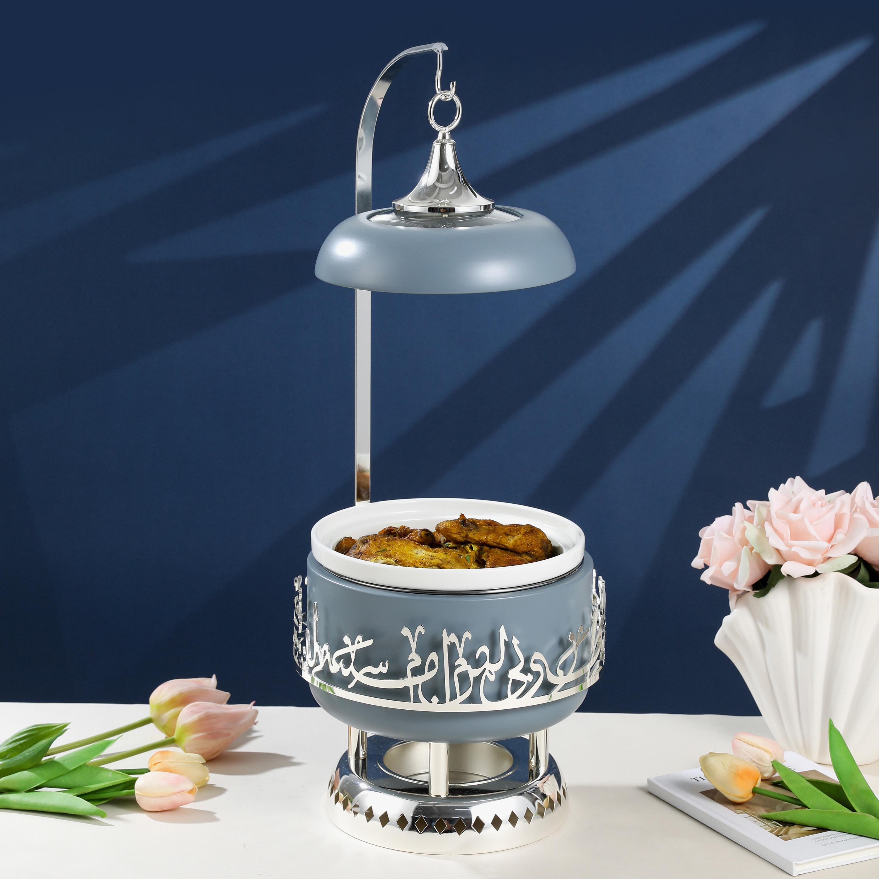 Arabic Calligraphy 3-Piece Stainless Steel Food Warmer Set-household-dining-serveware-foodwarmersandcasseroles-image-1