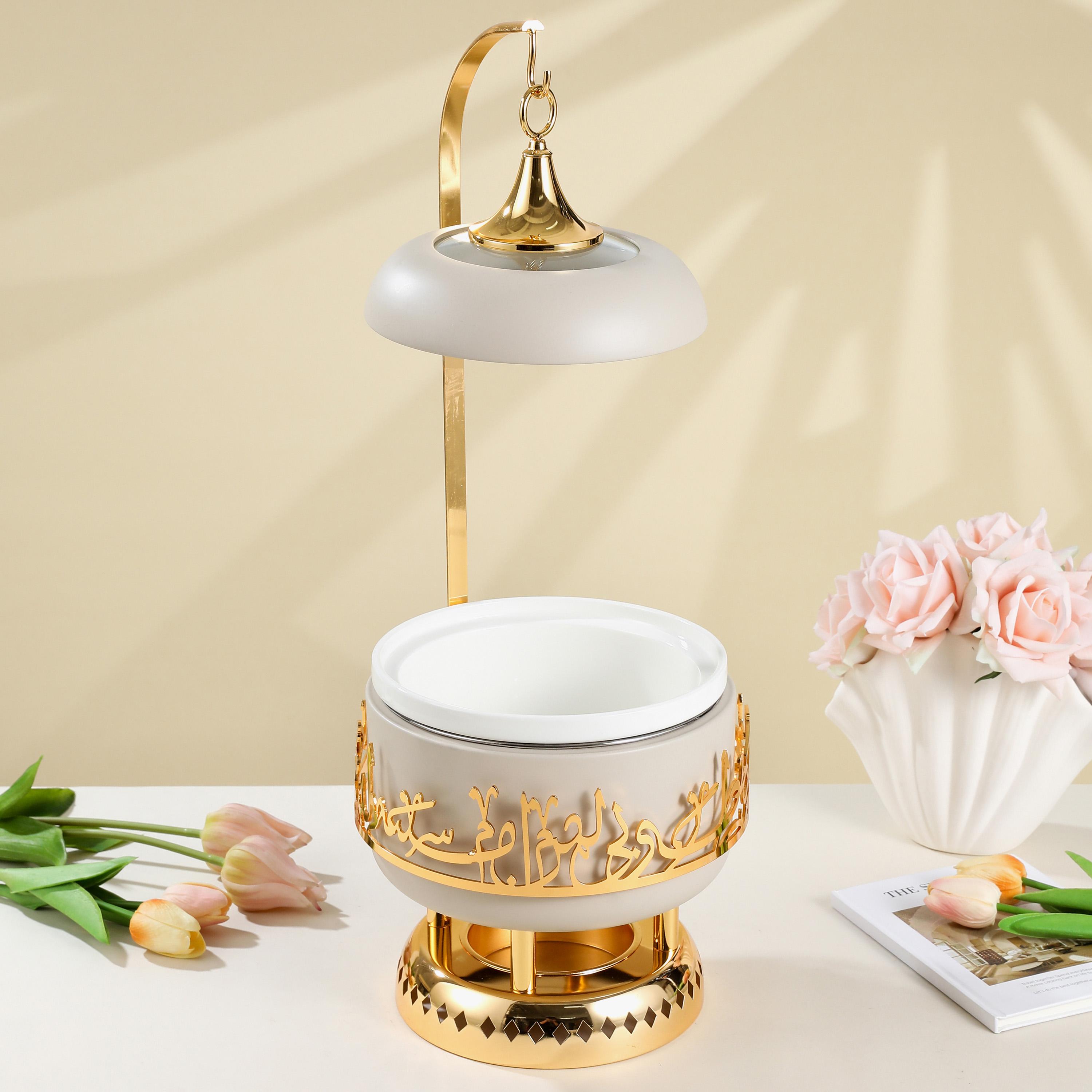 Arabic Calligraphy 3-Piece Stainless Steel Food Warmer Set-household-dining-serveware-foodwarmersandcasseroles-image-1