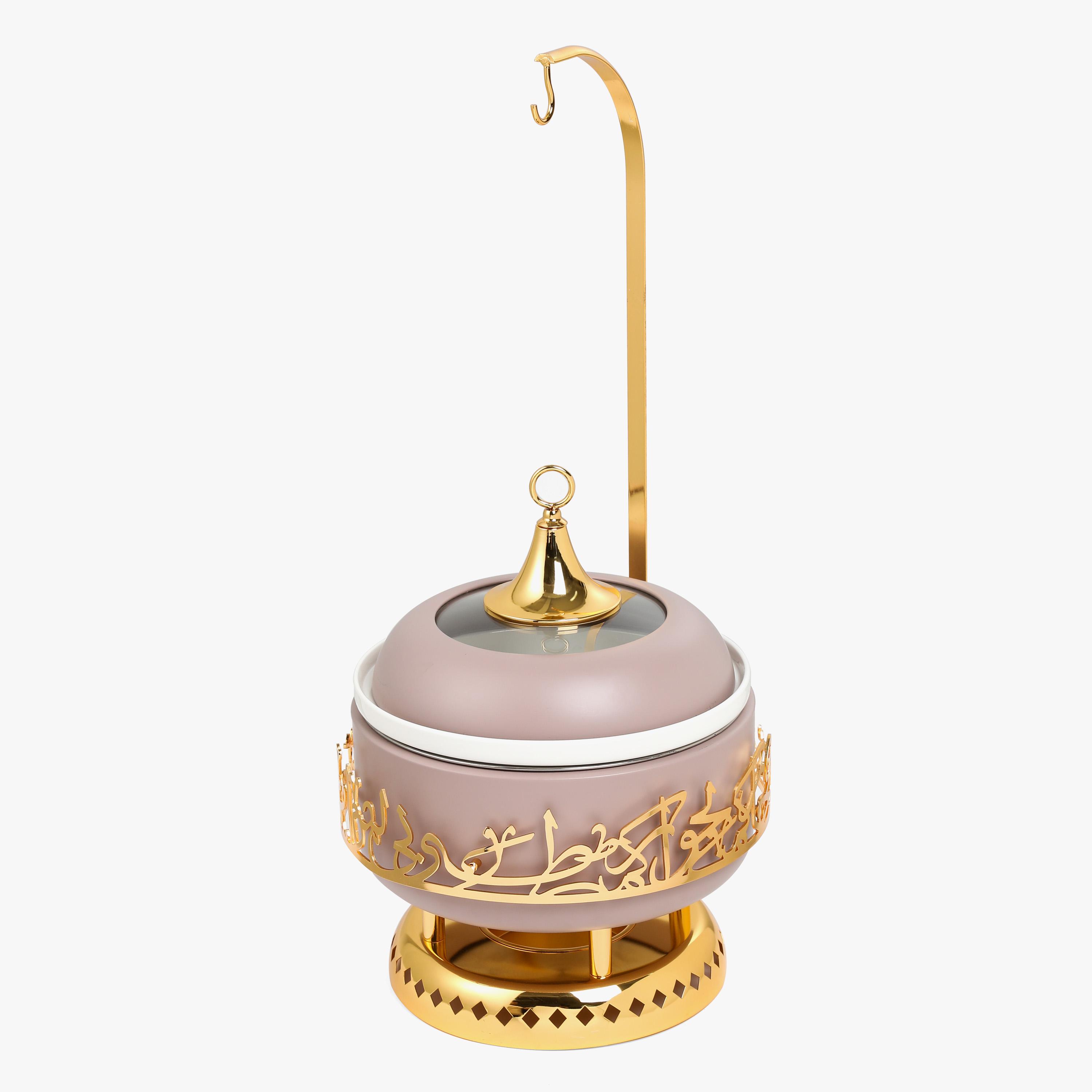 Arabic Calligraphy 3-Piece Stainless Steel Food Warmer Set-household-dining-serveware-foodwarmersandcasseroles-image-6