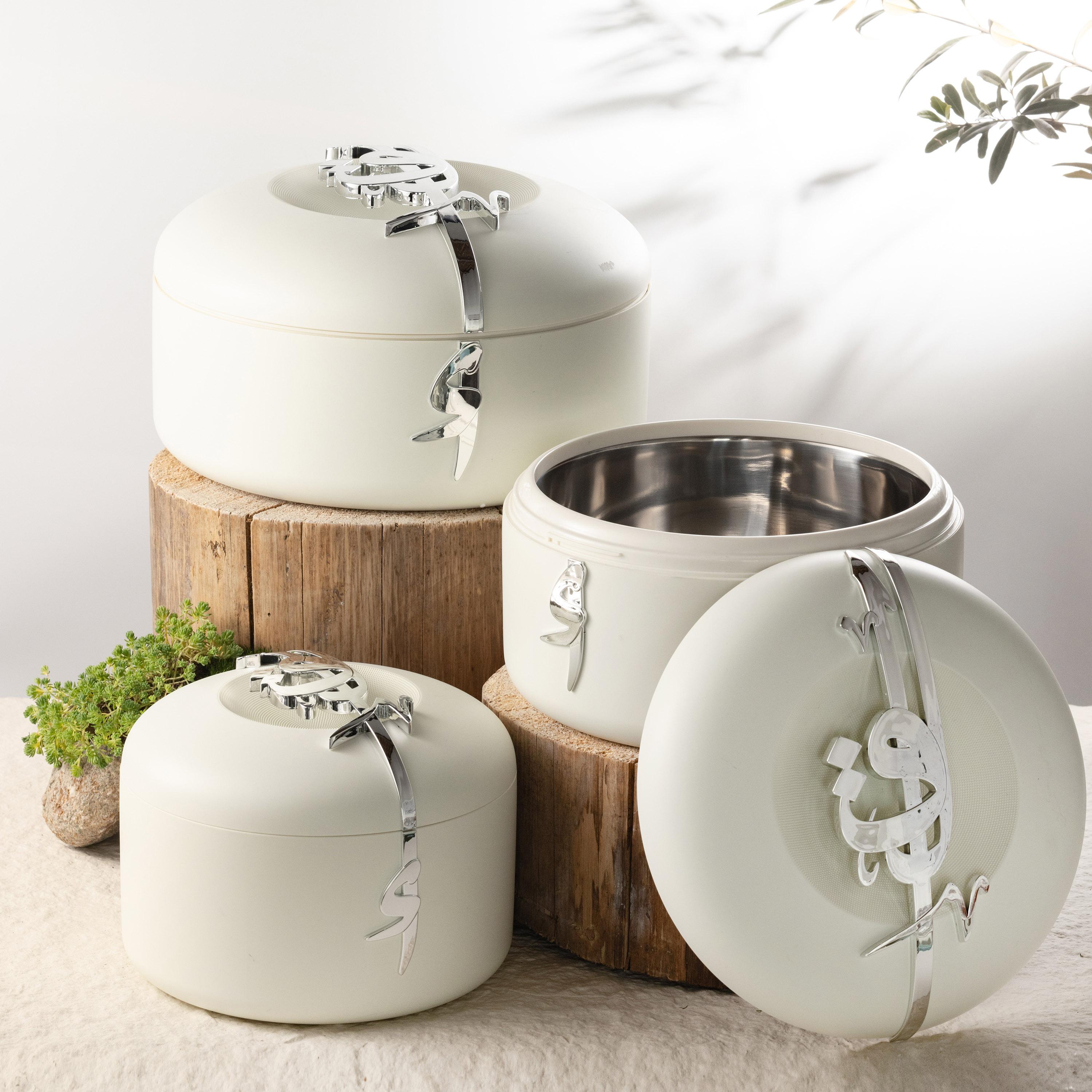طقم كسرولة بزينة خط عربي مع غطاء من أوتانتيك - 6 قطع-household-dining-serveware-foodwarmersandcasseroles-image-1