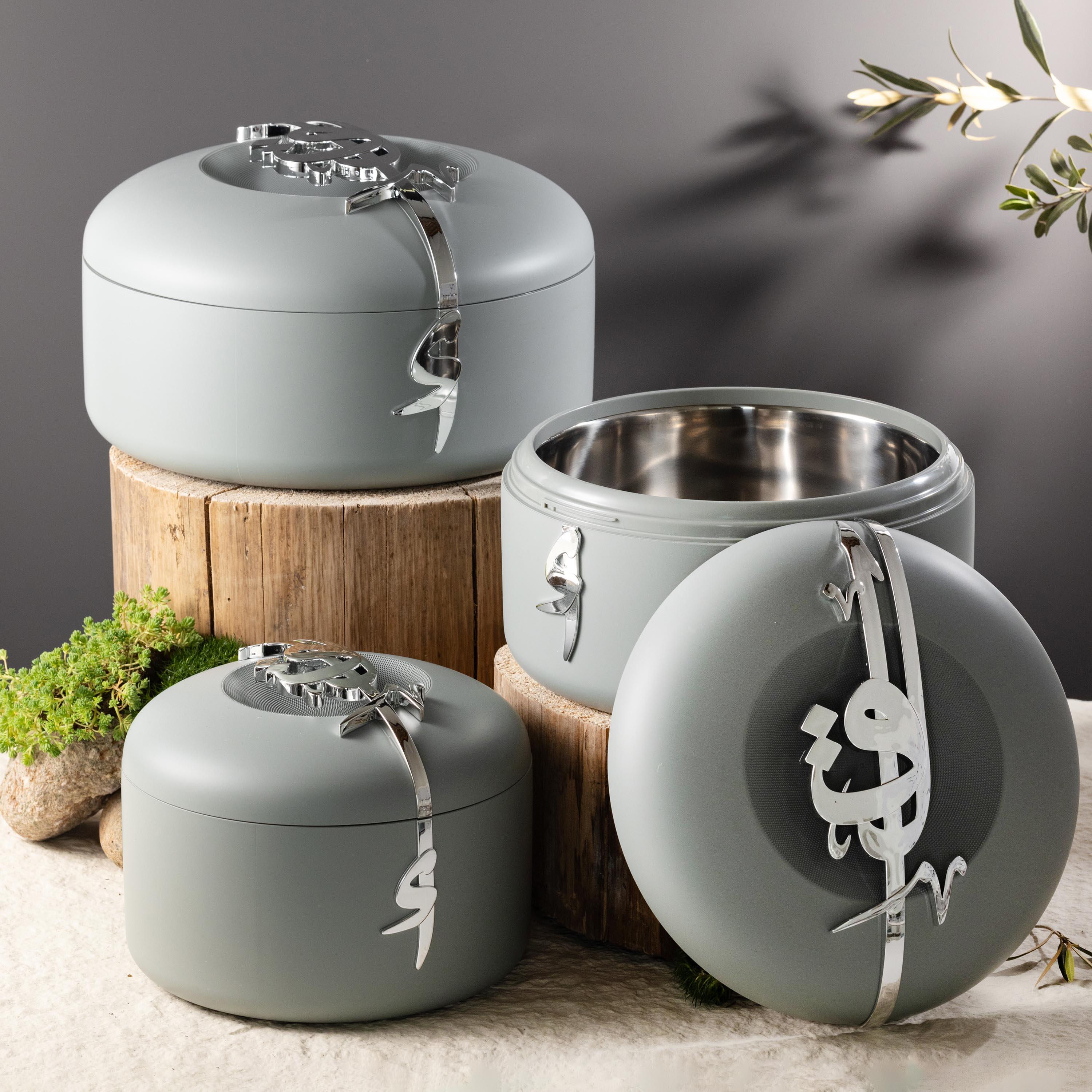 طقم قدر كسرولة مزيّن بخط عربي مع غطاء 6 قطع من أوتانتيك-household-dining-serveware-foodwarmersandcasseroles-image-1