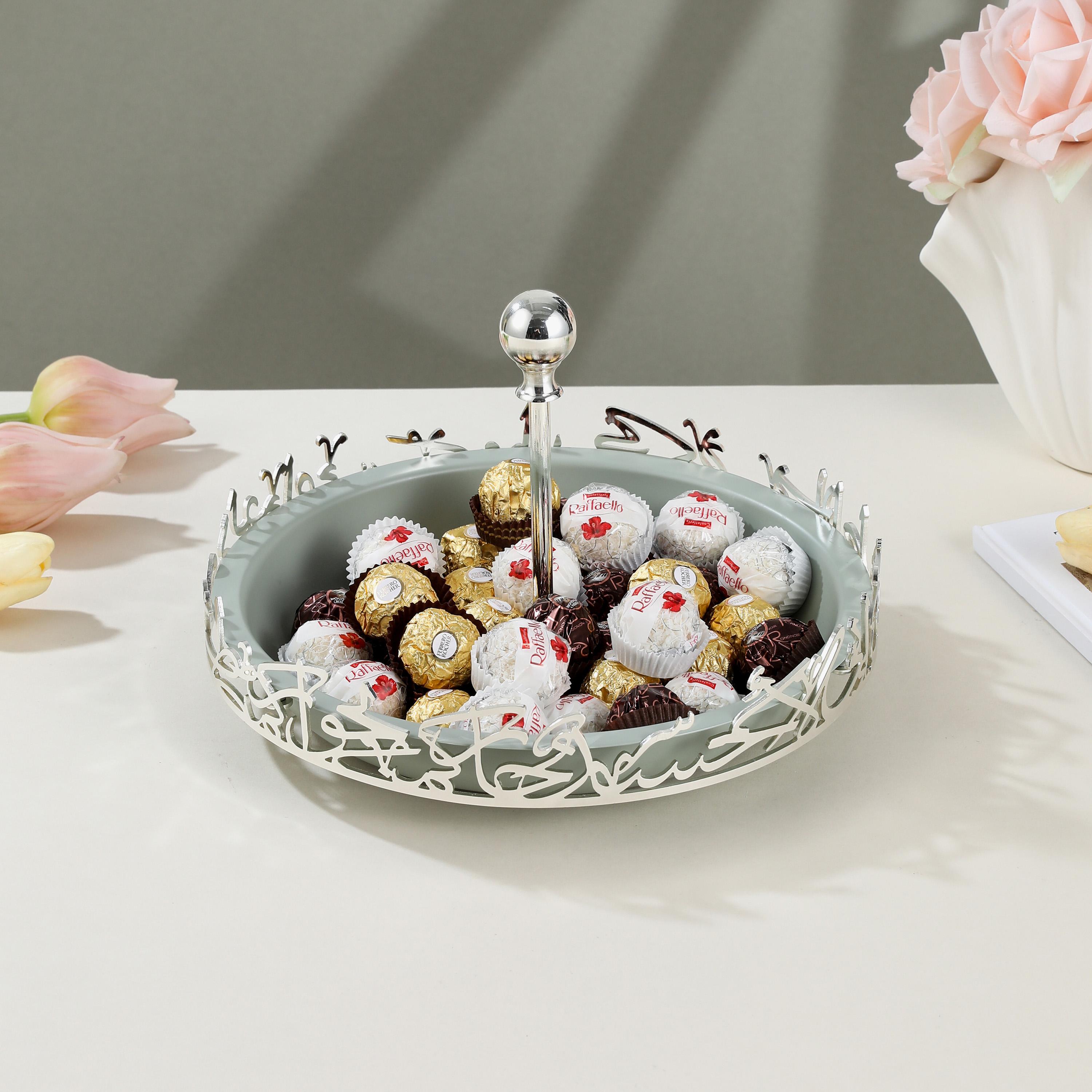 Arabic Calligraphy Accent Cake Stand-household-dining-serveware-cakestands-image-1