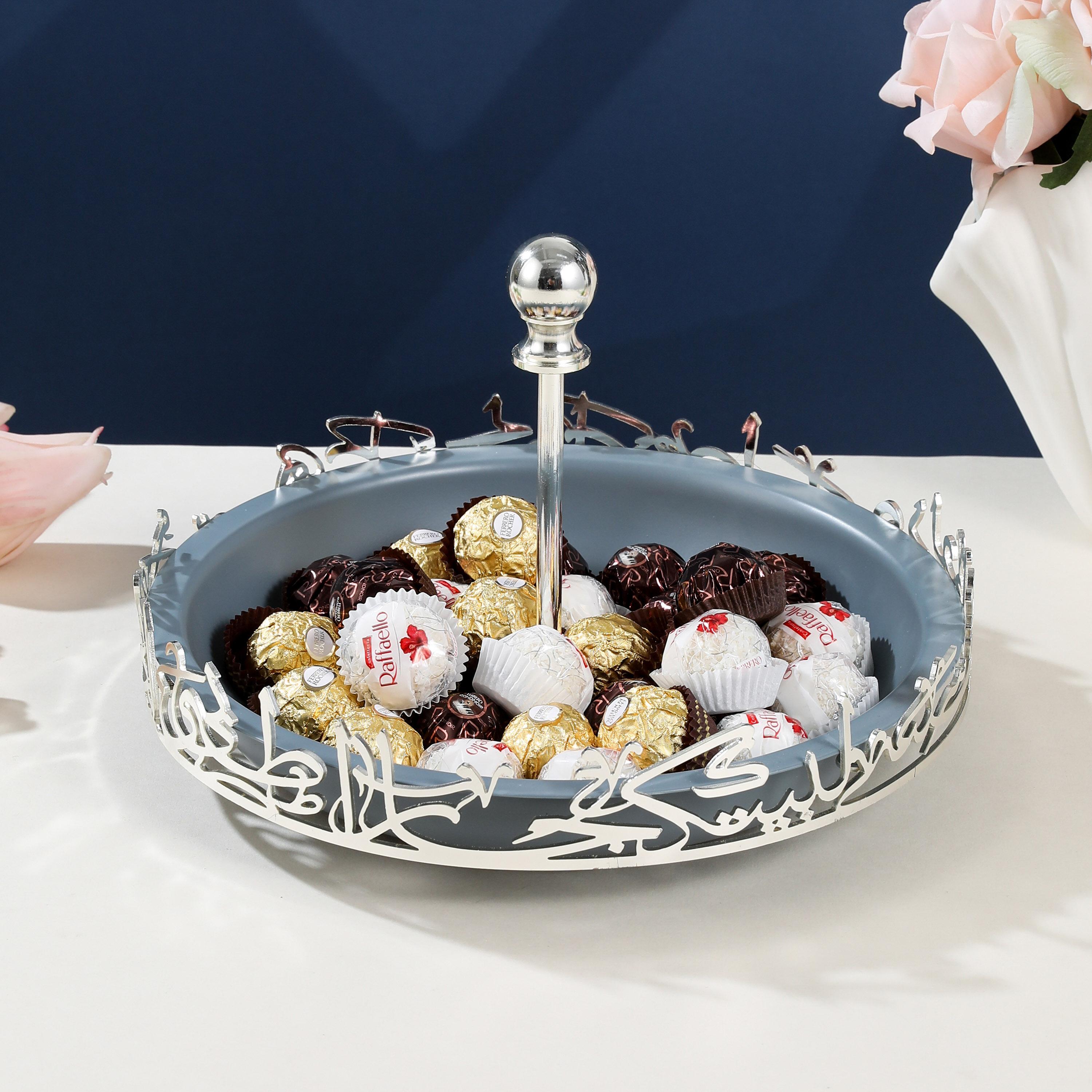 Calligraphy Embellished Serving Platter-household-dining-dinnerware-bowls-image-1