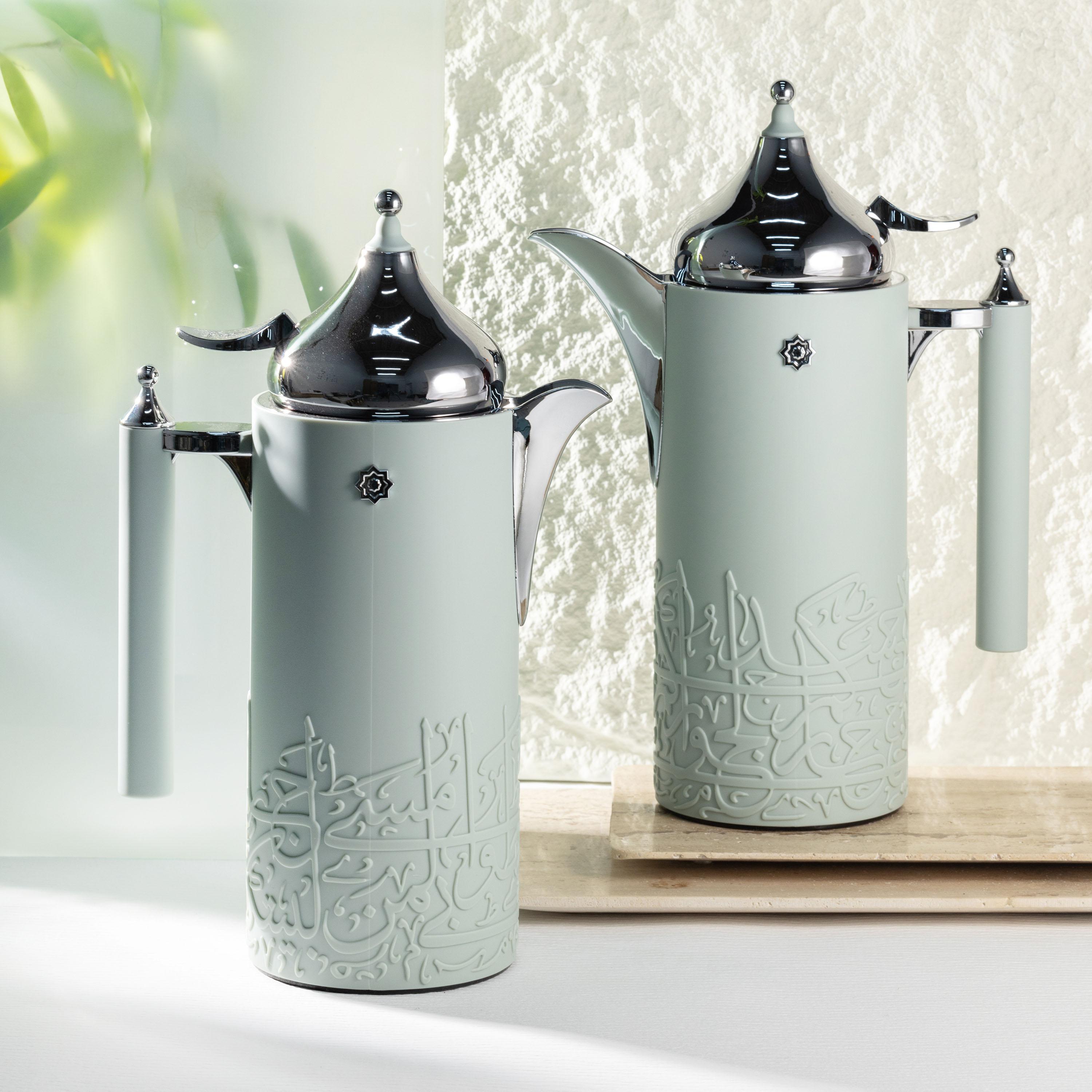 Calligraphy Embossed 2-Piece Vacuum Flask Set-household-dining-teaandcoffee-vacuumflaskscoffeeandteapots-image-1