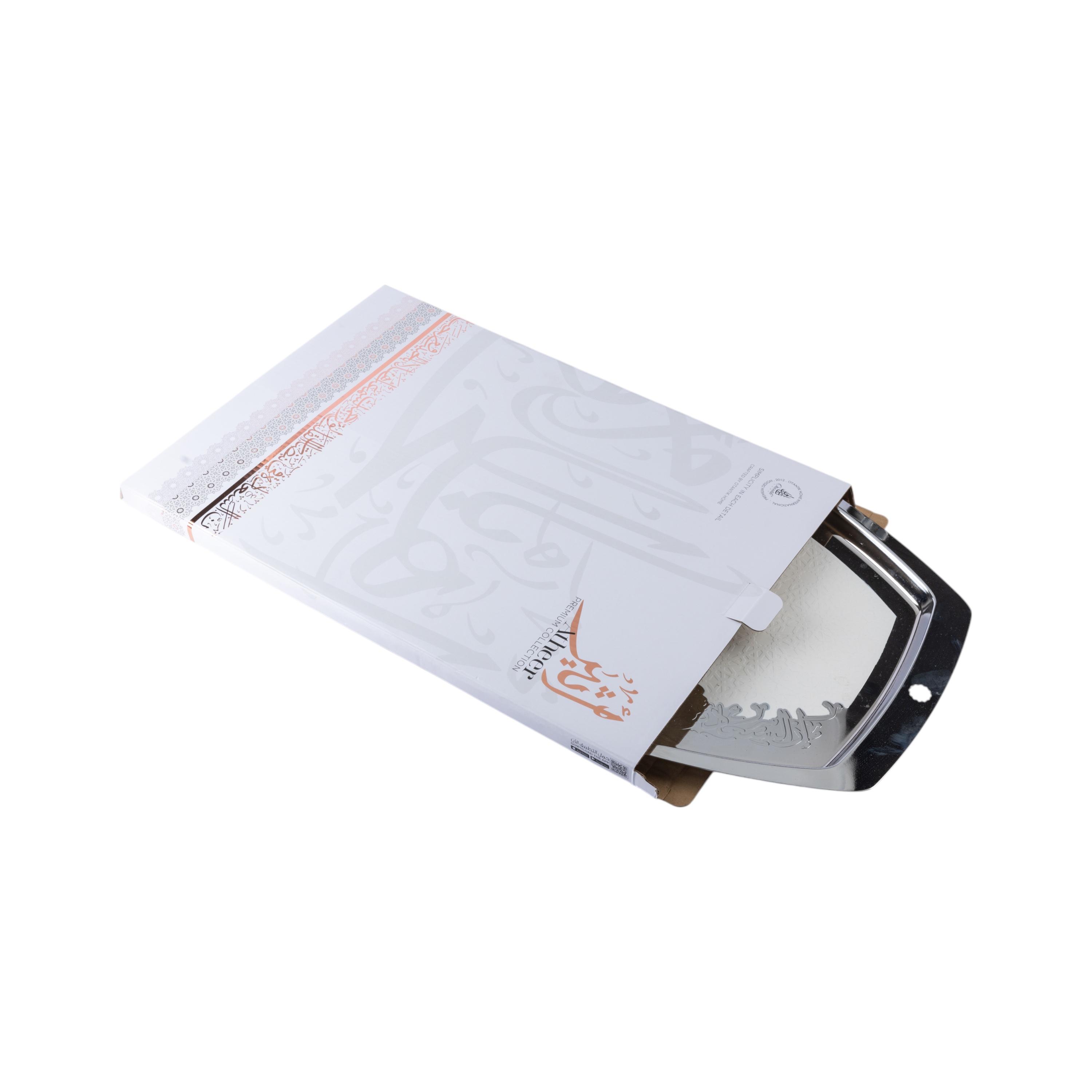 Calligraphy Detail Stainless Steel Serving Tray-household-dining-serveware-servingtrays-image-3
