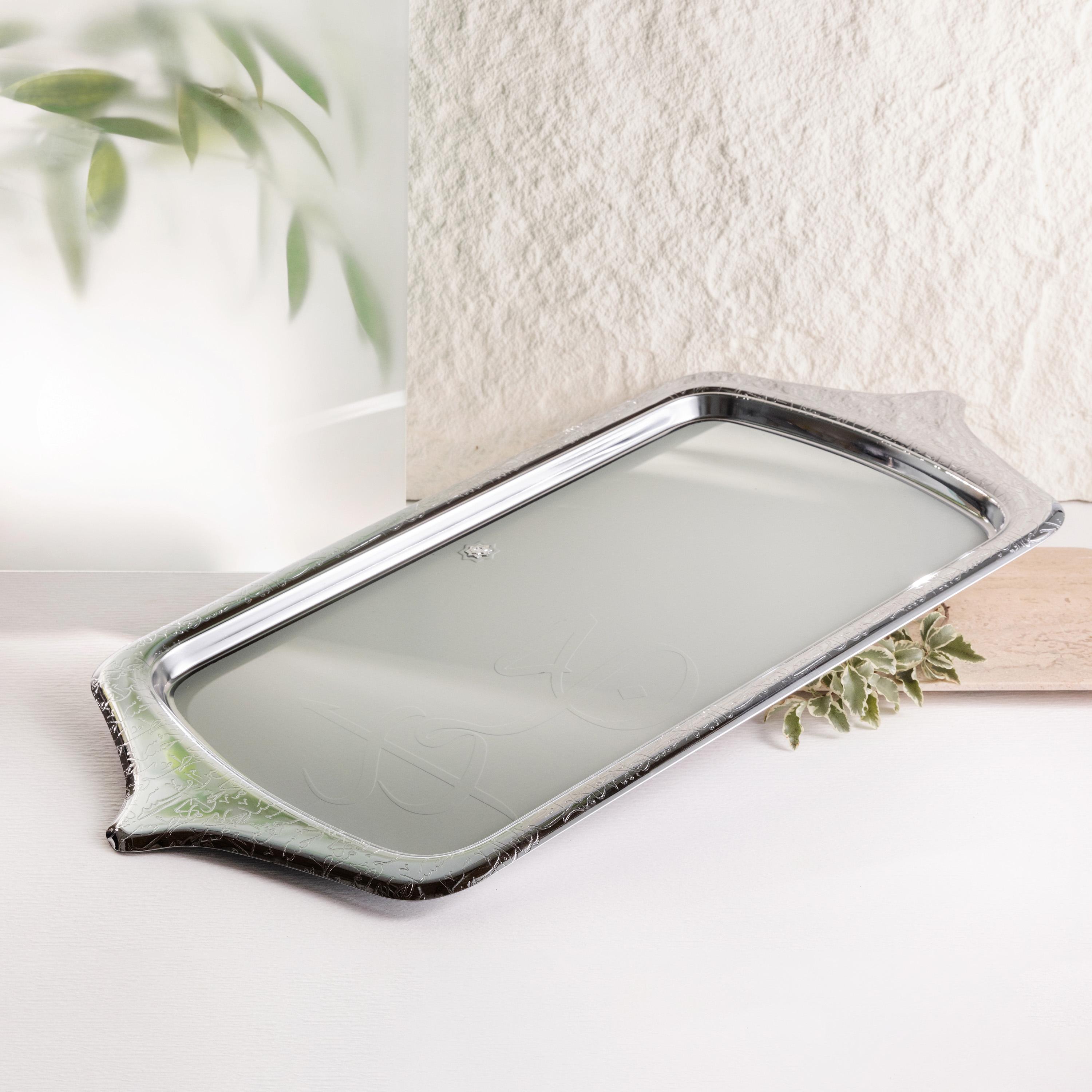 صينية تقديم ستانلس ستيل منقوشة من أوتانتك-household-dining-serveware-servingtrays-image-1