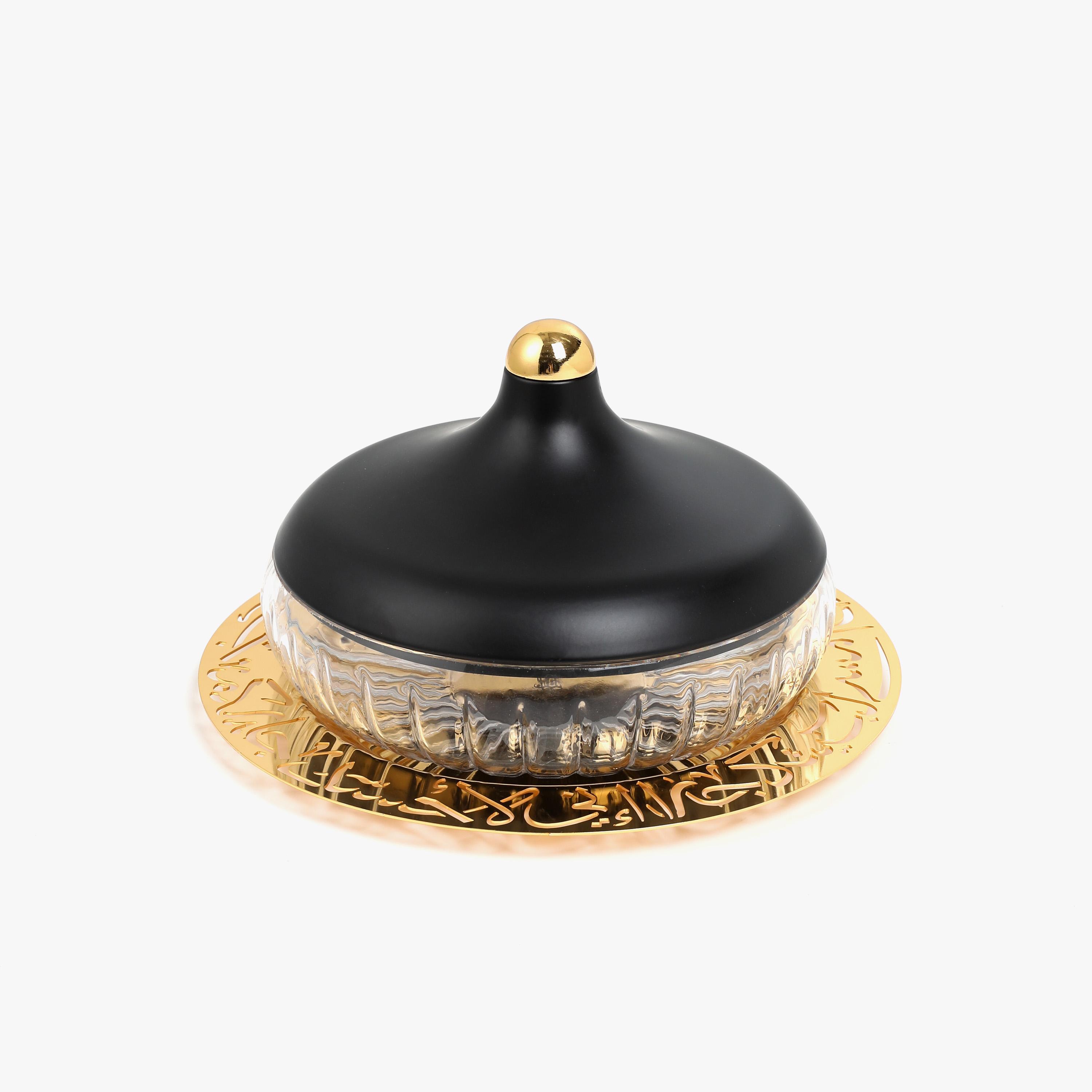 Calligraphy 3-Piece Date Bowl with Lid and Tray Set-household-dining-dinnerware-bowls-image-3