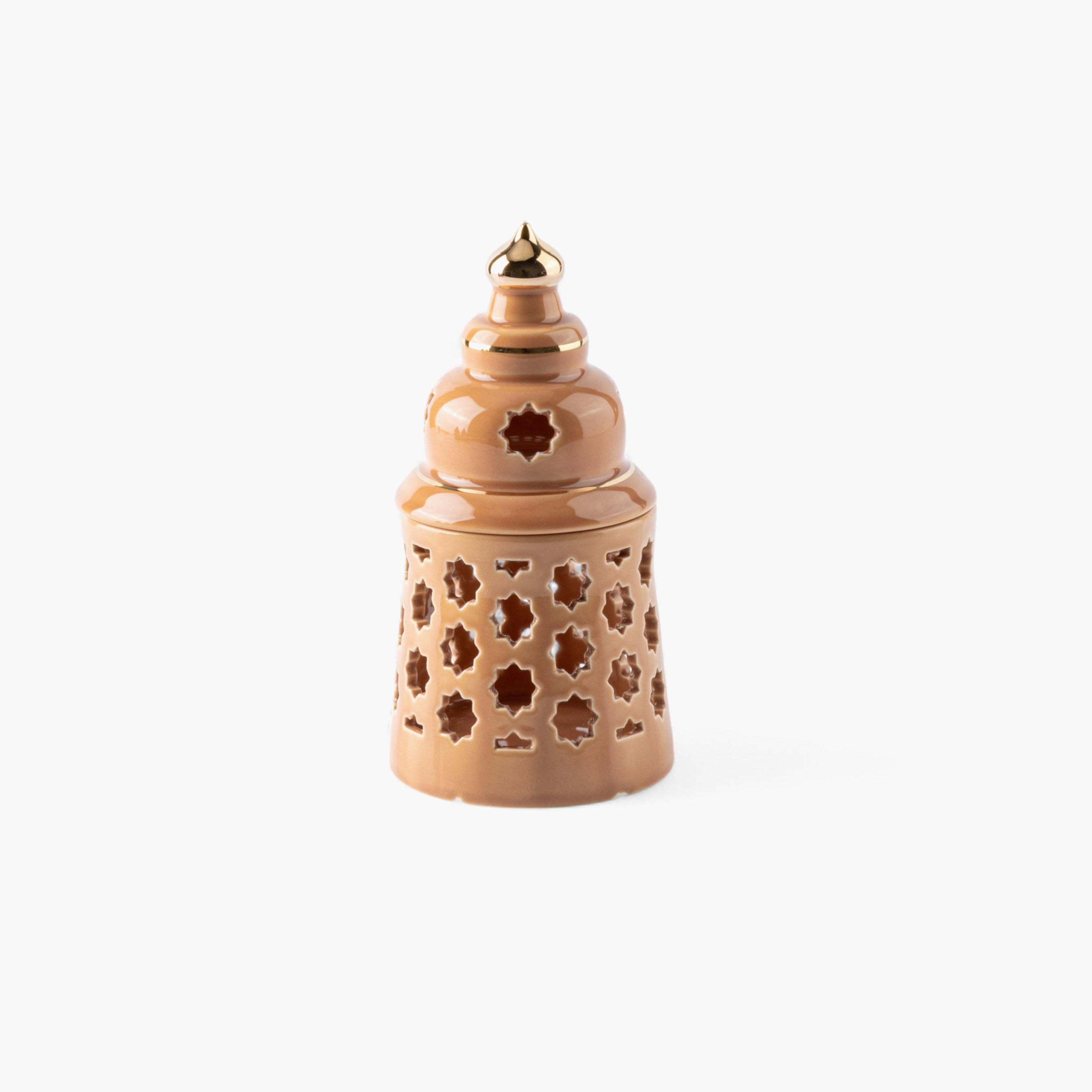Flameless Candle with Porcelain Candleholder-household-decor-candleholdersandlanterns-image-4