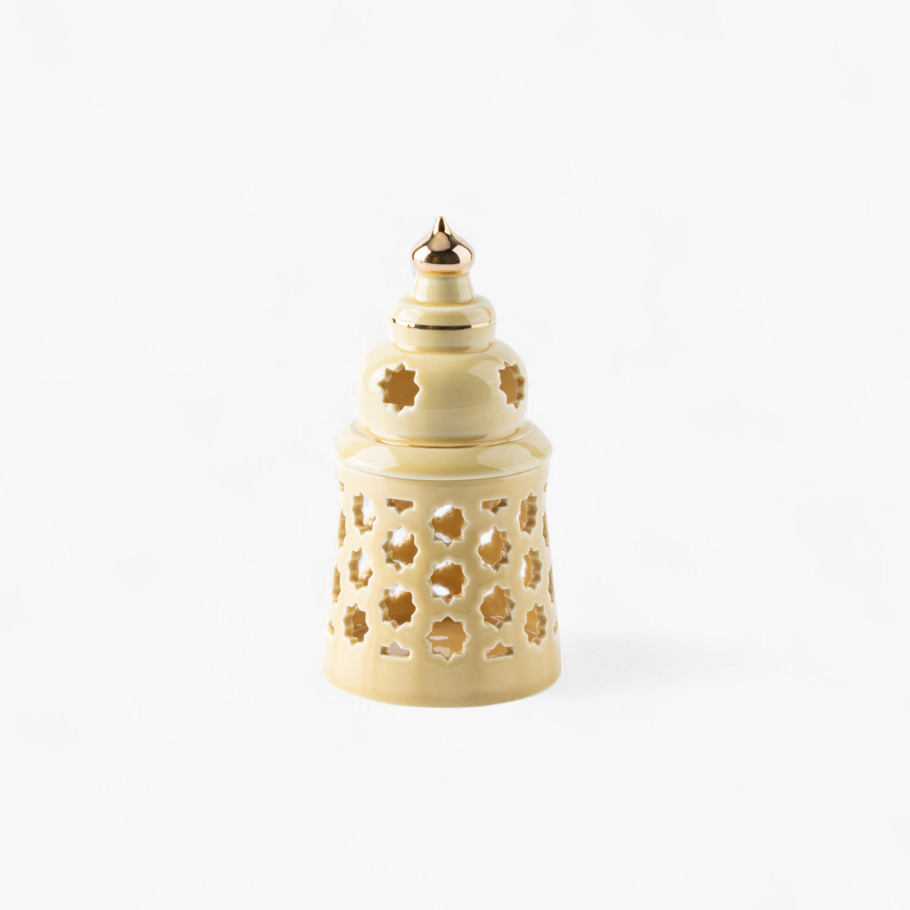 شمعة بدون لهب مع حامل شموع بورسلان من أوتانتيك-household-decor-candleholdersandlanterns-image-4