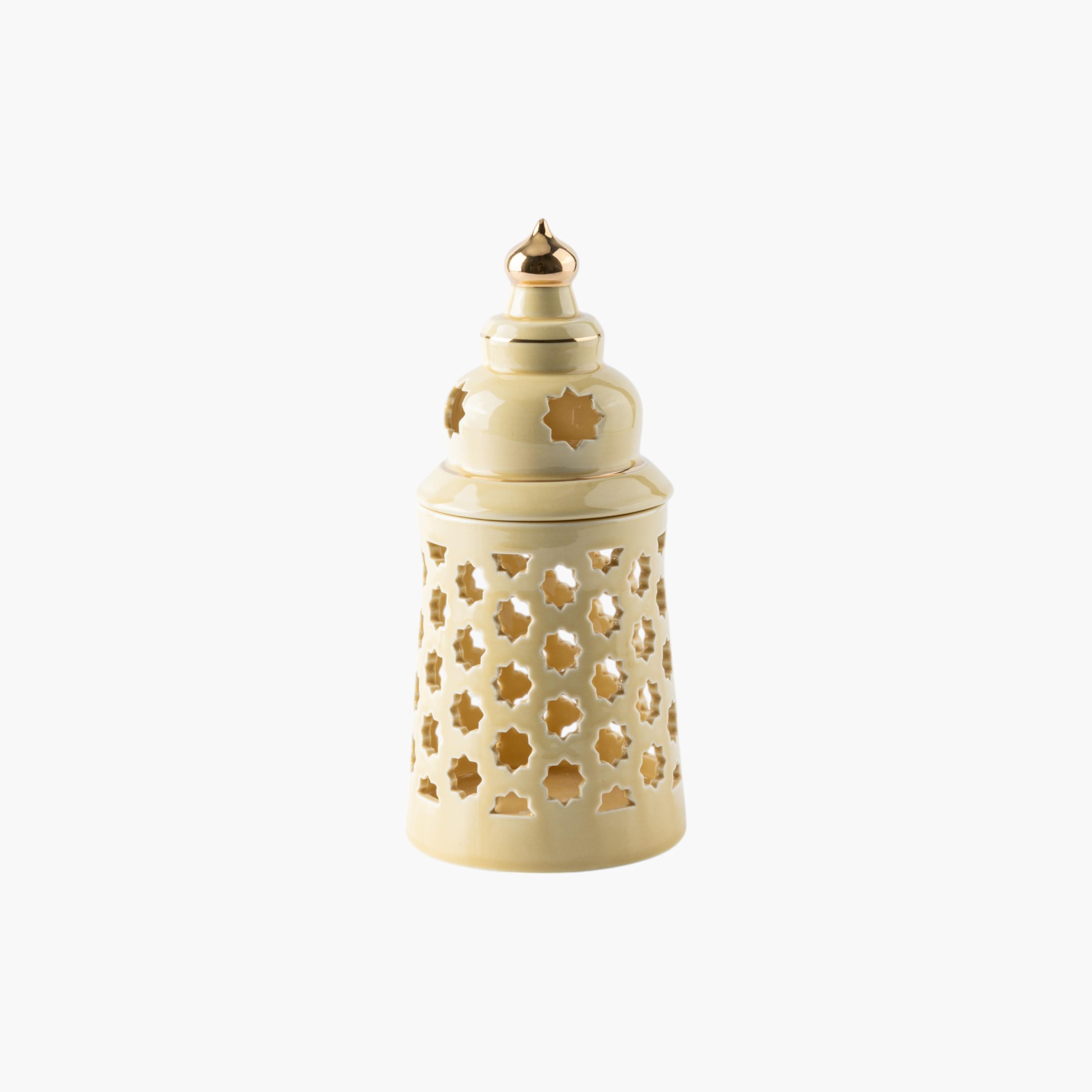 شمعة بلا لهب مع حامل شموع بورسلان من أوتانتك-household-decor-candleholdersandlanterns-image-4