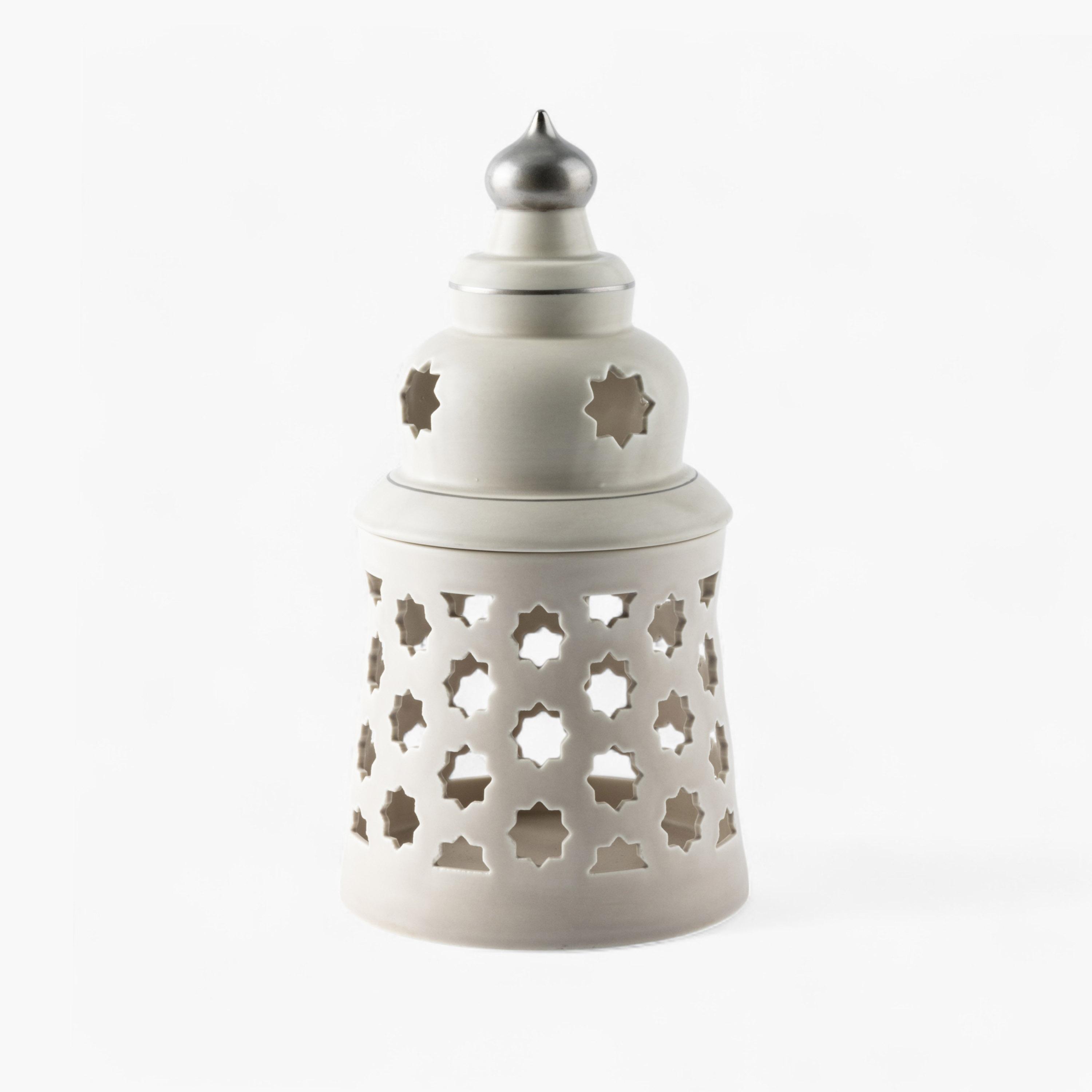 شمعة بدون لهب مع حامل شموع من البورسلان - أوتانتيك-household-decor-candleholdersandlanterns-image-3