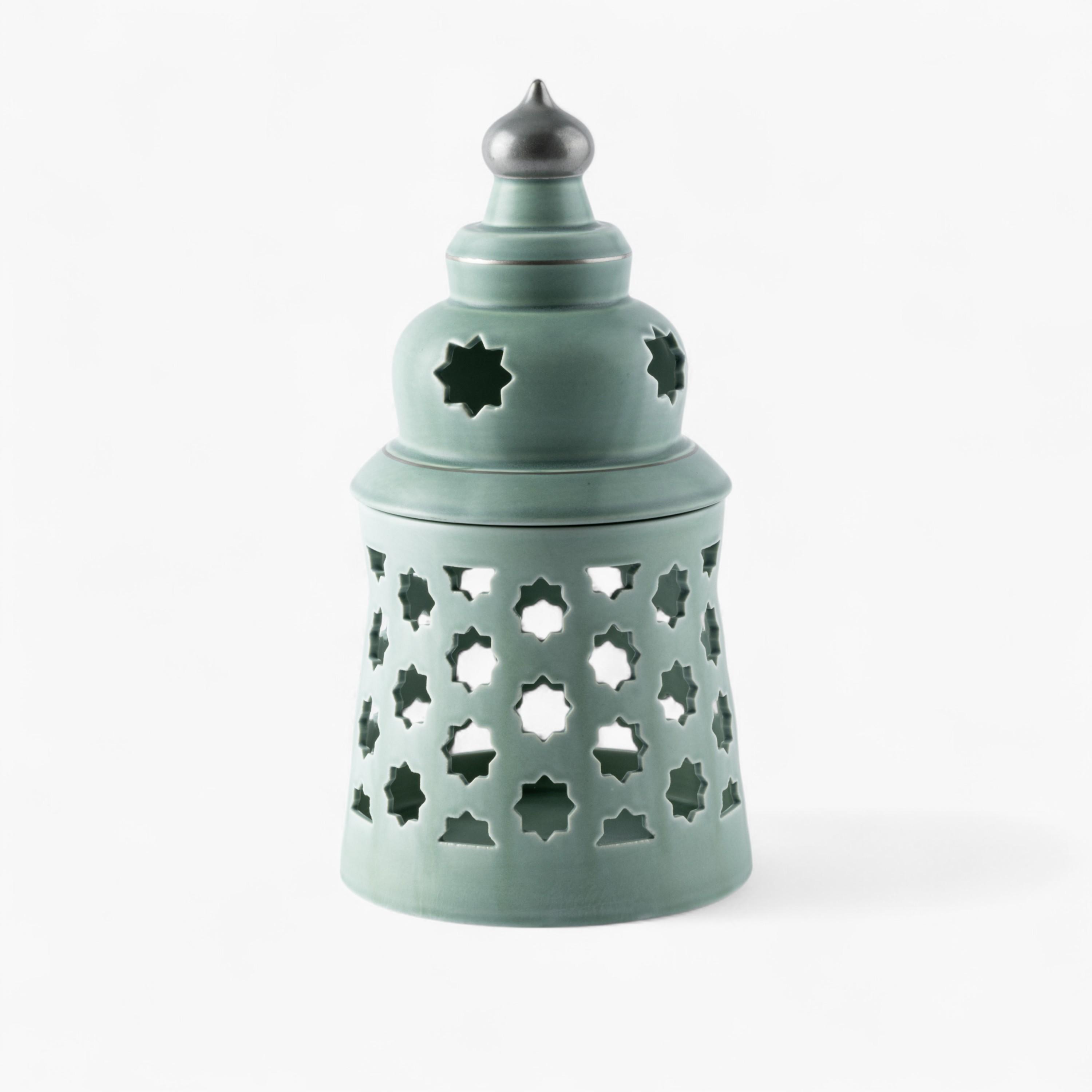 شمعة بدون لهب مع حامل شموع من البورسلان - أوتانتيك-household-decor-candleholdersandlanterns-image-3