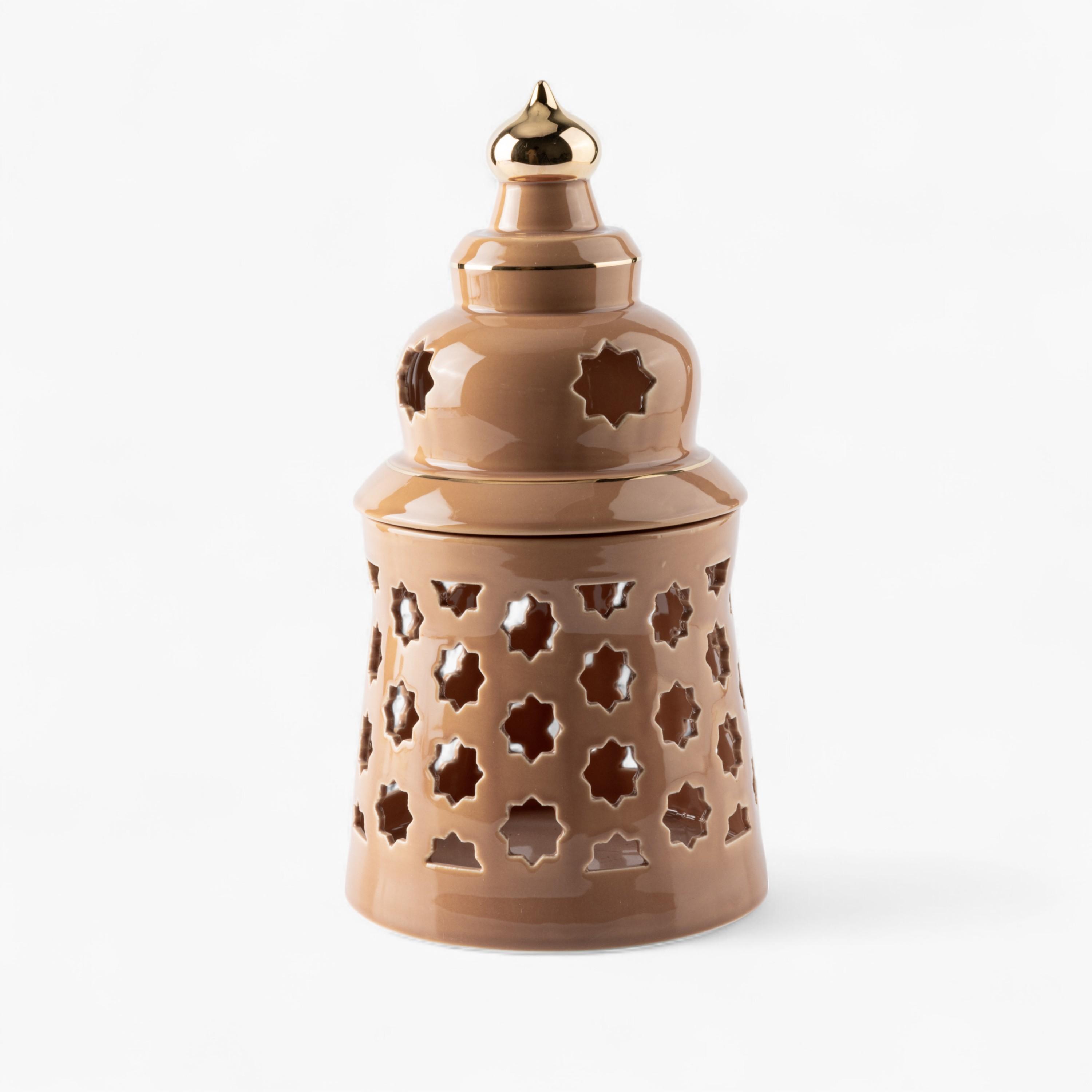 شمعة بدون لهب مع حامل شموع من البورسلان - أوتانتيك-household-decor-candleholdersandlanterns-image-3