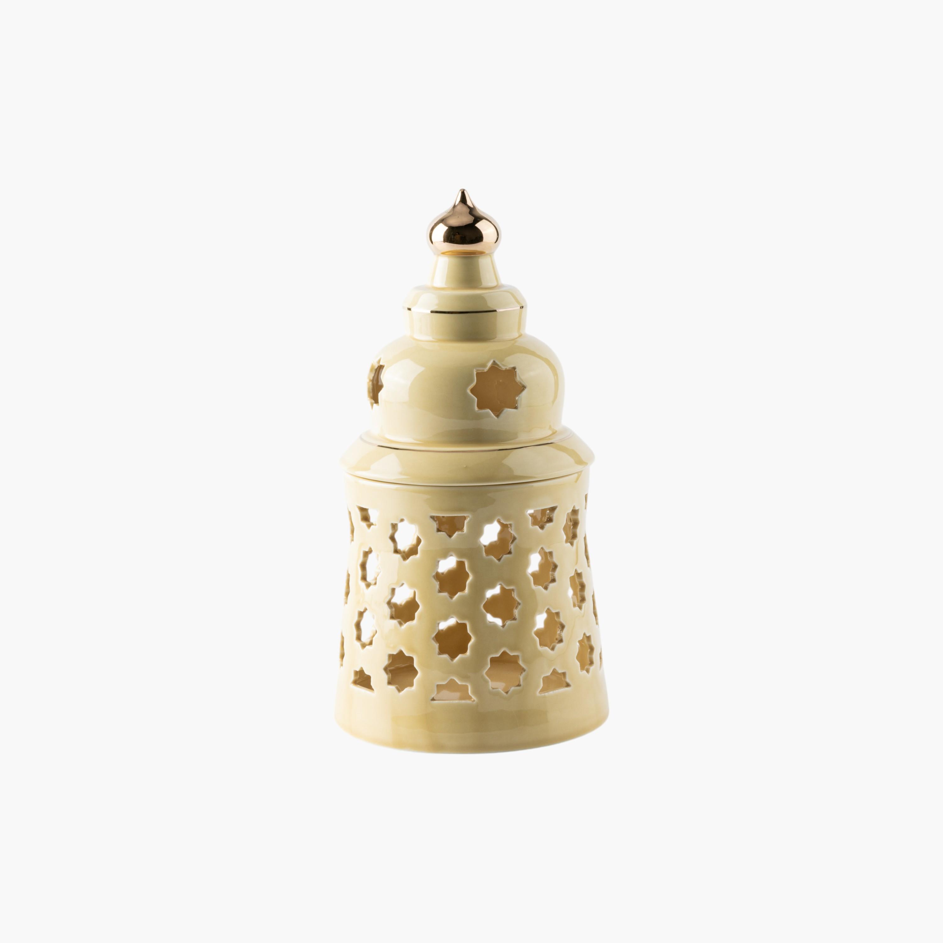 Flameless Candle with Porcelain Candleholder-household-decor-candleholdersandlanterns-image-3