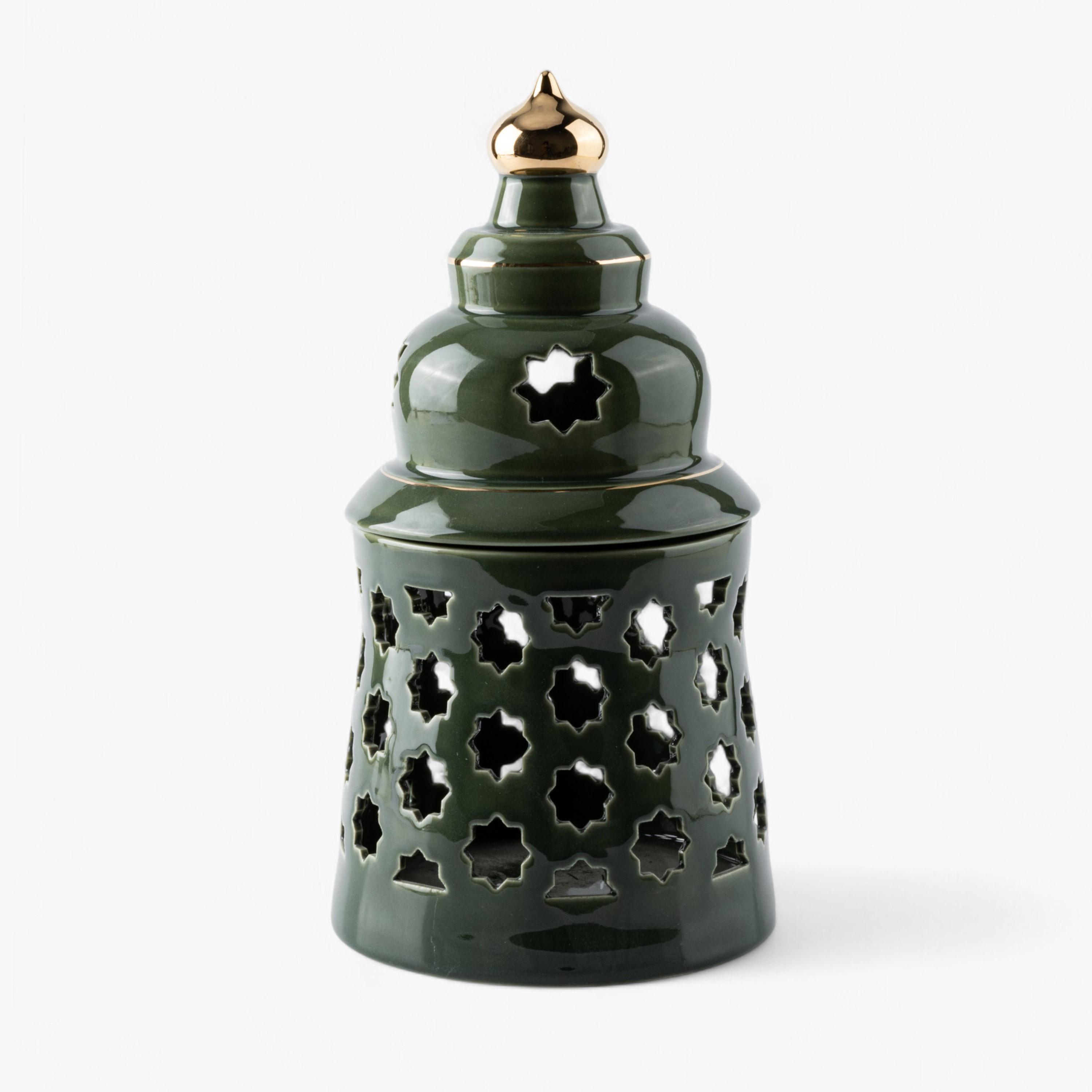 شمعة بدون لهب مع حامل شموع بورسلان من أوتانتيك-household-decor-candleholdersandlanterns-image-3