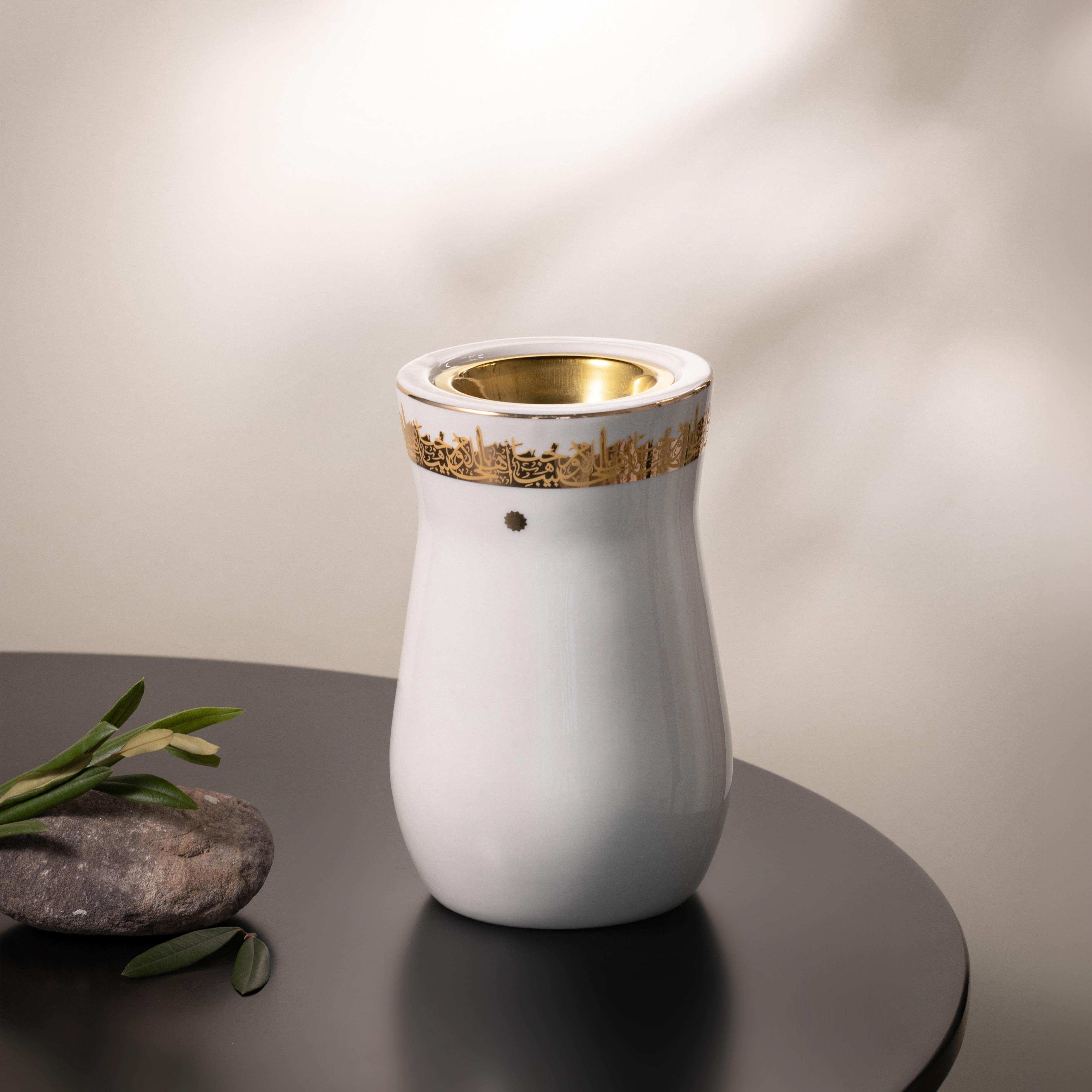 Arabic Print Porcelain Incense Burner-household-homefragrance-burners-image-1