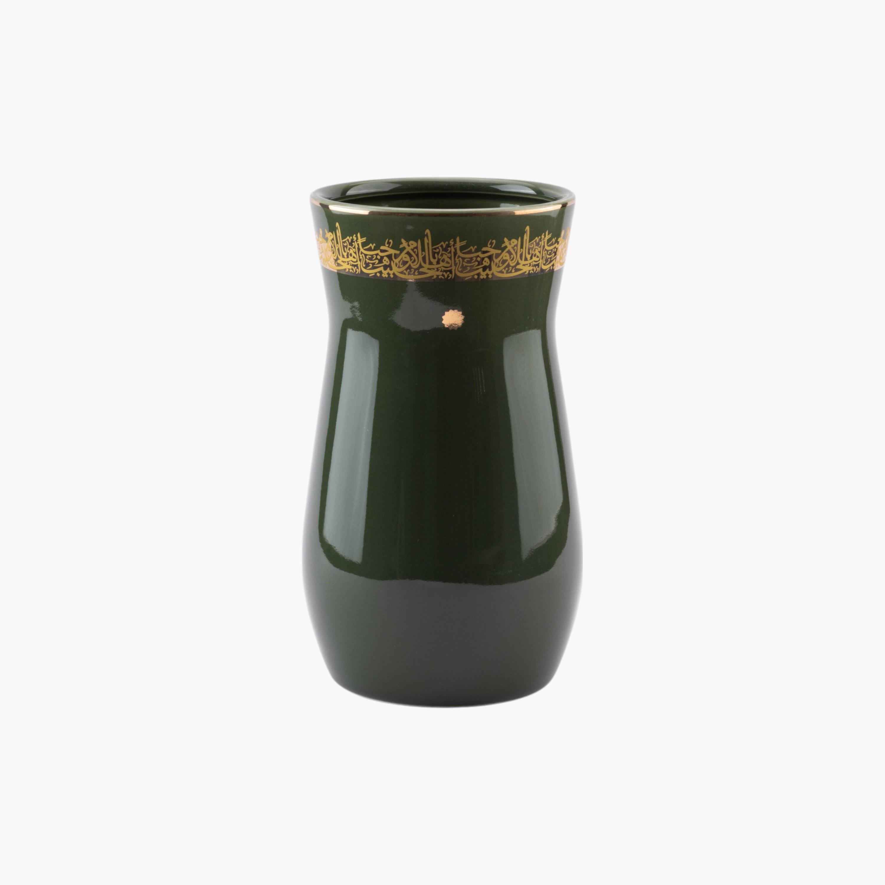 Arabic Print Porcelain Vase-household-decor-vasesandbowls-image-2