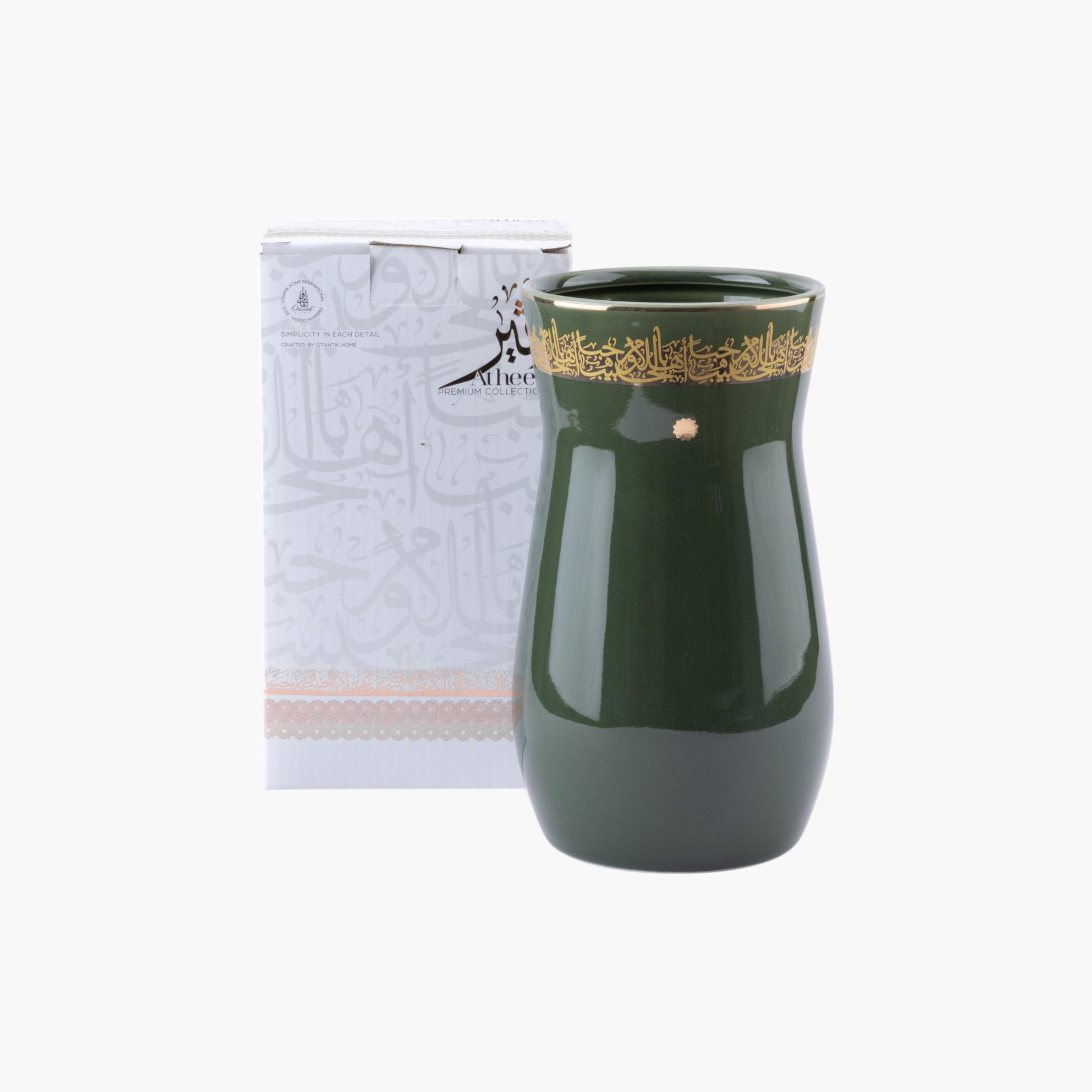 Arabic Print Porcelain Vase-household-decor-vasesandbowls-image-3