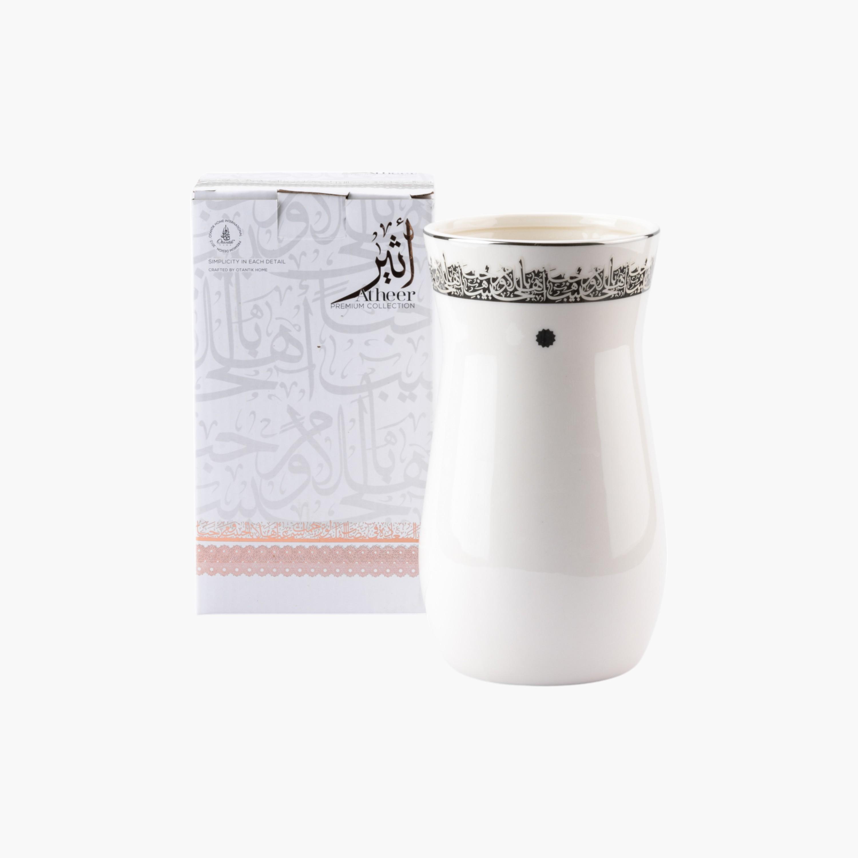 Arabic Print Porcelain Vase-household-decor-vasesandbowls-image-3