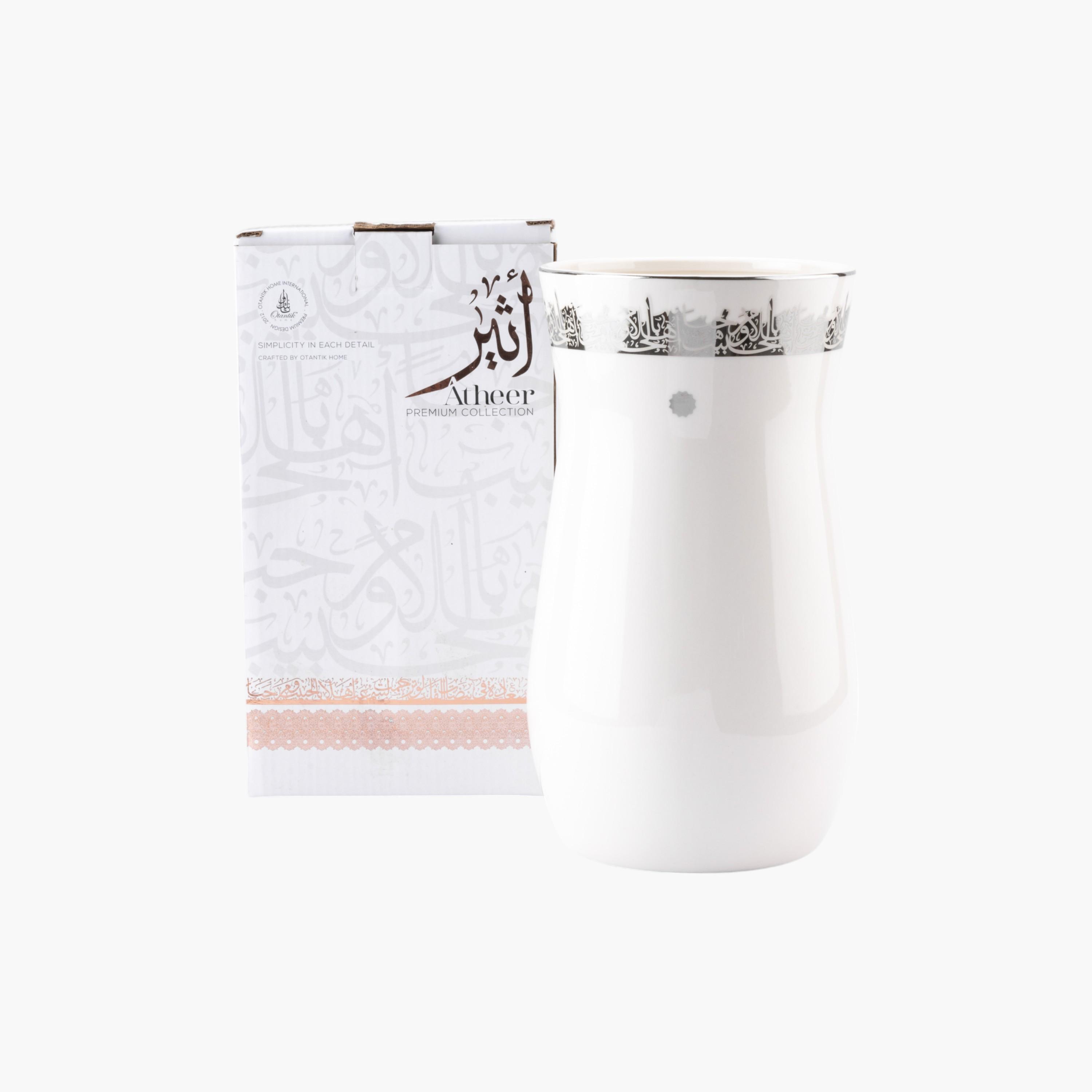 Arabic Print Porcelain Vase-household-decor-vasesandbowls-image-2
