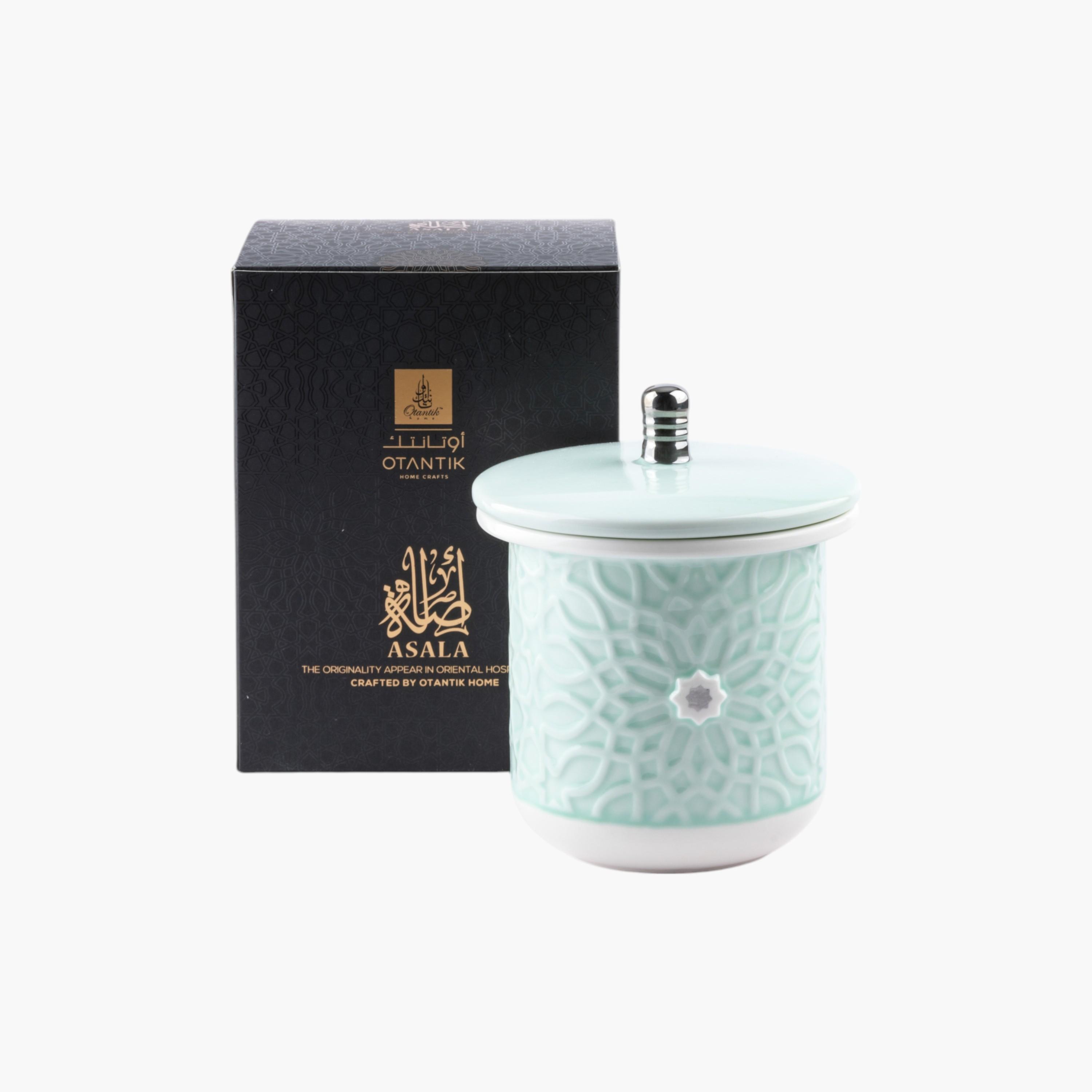 Floral Embossed 2-Wick Jar Candle with Lid-household-homefragrance-candles-image-2